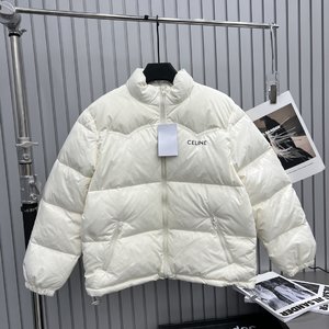 High Quality Perfect Celine Clothing Down Jacket Black White Fall/Winter Collection Fashion Casual