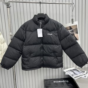 Shop Celine Clothing Down Jacket Black White Fall/Winter Collection Fashion Casual