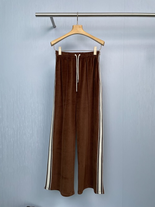 Celinee Chocolate Brown Velvet Lounge Pants with Side Stripe, Autumn New Style 1 Celinee Chocolate Brown Velvet Lounge Pants with Side Stripe, Autumn New Style