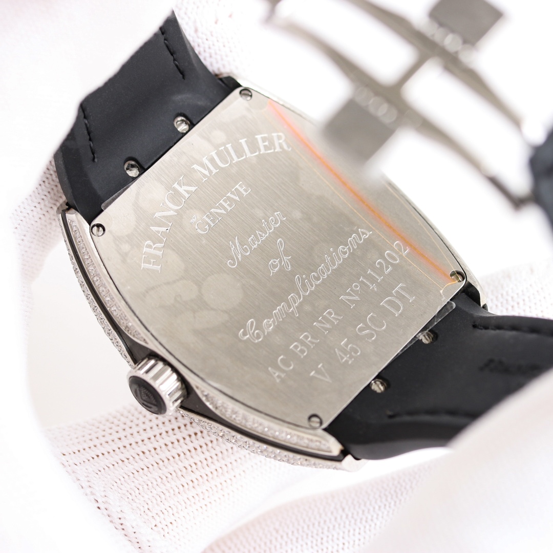 Franck Muller V45 Series Diamond-Accented Watch with Loes Van Delft Skull Design 8 i1743929757 2849 6