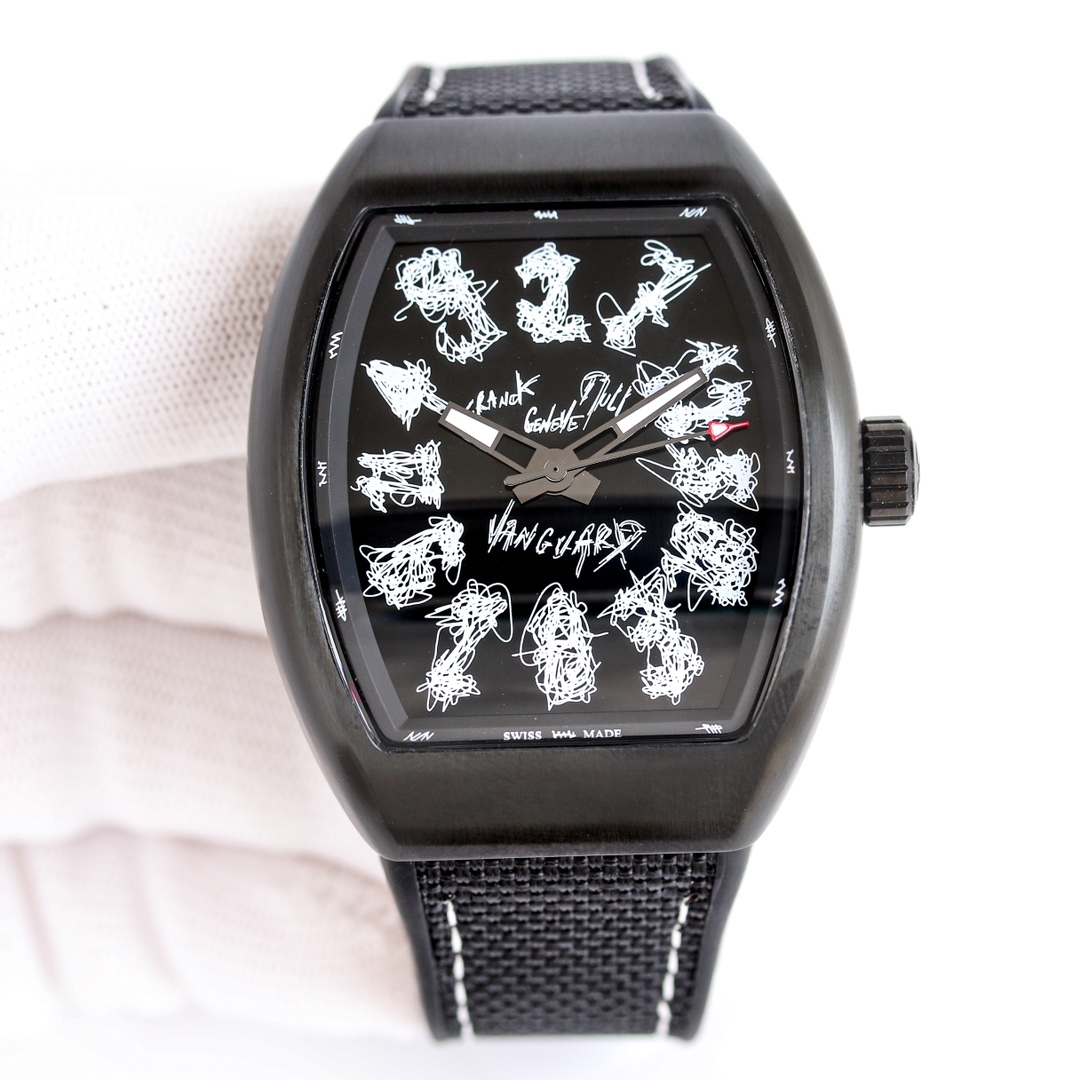 Franck Muller V45 Series Diamond-Accented Watch with Loes Van Delft Skull Design 7 i1743929757 8148 5