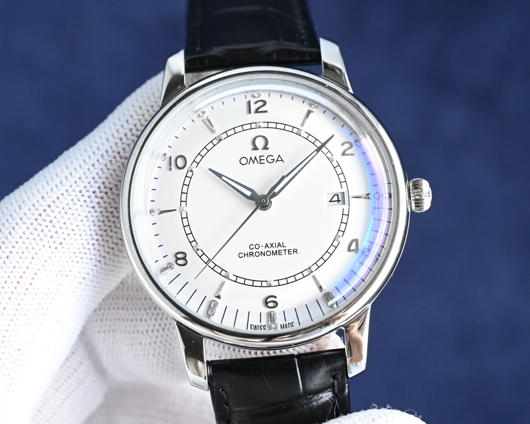 NO:393873,【Latest Popular Model】White and Golden Rose Omega Upgraded Advanced Automatic Watch!  1 The team took 9 months to carefully design, dared to be the first, strive for perfection, and broke through the multi-layer technical bottleneck 2 The exclusive latest pot cover glass material, super strong 3D three-dimensional sense, ultra-thin craftsmanship, 42mm diameter 3 styles use the original 9015 movement, with 28,800 vibration frequency per hour, zero rework quality 4 styles matched with Italian cowhide to make the wrist fit and comfortable 5 The watch buckle is engraved with the classic 'OMEGA' logo, which is generous and classy. Please identify the exclusive quality!  Welcome to reprint!  ,omega,cowhide19860909【 最新热门款】白,金玫欧米茄升级版高级自动腕表！ 1团队历时9个月精心设计,敢为人先,力求完美,突破多层技术瓶颈 2 市场独家最新锅盖玻璃材质,超强的3D立体感,超薄工艺,直径42mm 3款式采用原装9015机芯,每小时振频28800次,零返修质量 4款式搭配意大利牛皮让手腕更贴合舒适 5腕表表扣上面刻有“OMEGA”经典标志,大方富有档次. 请认准独家品质！欢迎转载！,,omega,cowhide,Watch