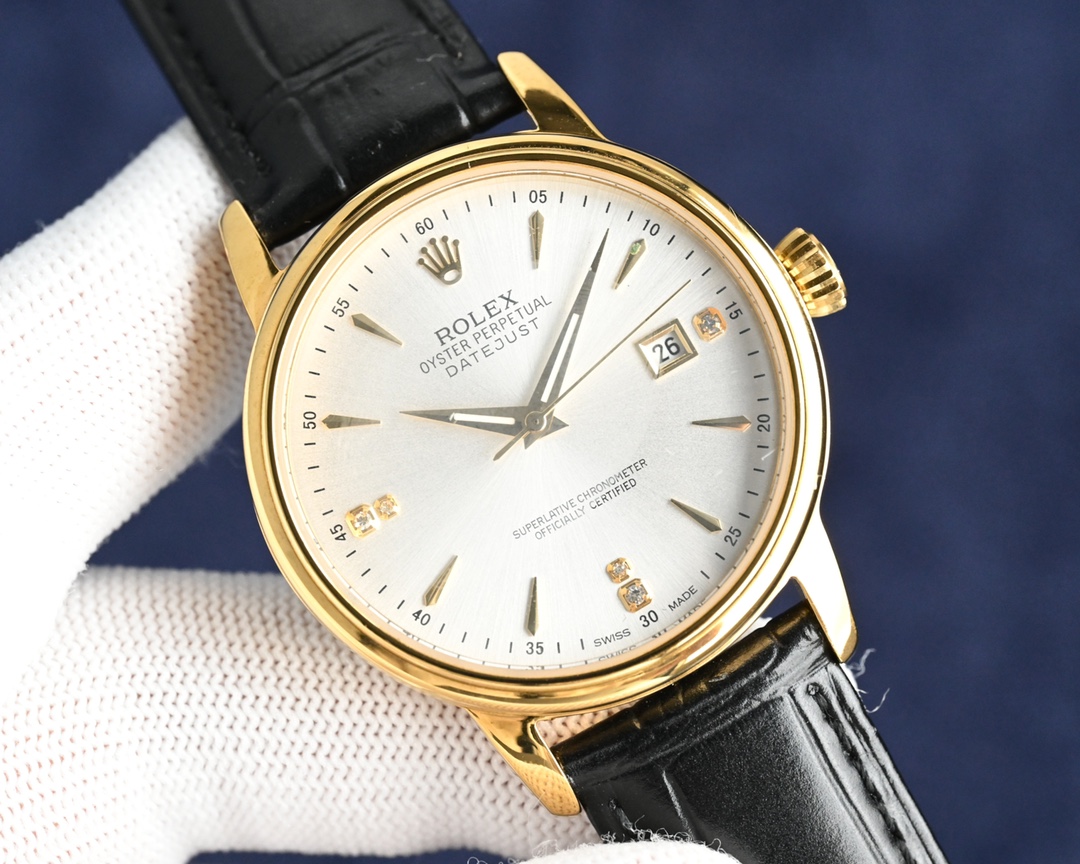 NO:393865,White and Gold The latest popular Rolex [ROLEX] men's watch adopts a unique dial design. The match comes with a more high-end and luxurious Rolex. When you first meet Rolex, you will be looking forward to one day to have it. When you wear Rolex, you will be smooth sailing and will be developed. You deserve it. Welcome to comment!  !  The movement is matched with the new imported 8215 Citizen (zero rework) Size 40 mirror sapphire glass never scratched material 316L stainless steel case Power reserve 48 hours waterproof depth 100 meters Italian calf belt, original pin buckle!  ,,rolex,cowhide19860909白 ,金  最新爆款主推劳力士【ROLEX】男士腕表 采用独特的表盘设计 搭配而来的是更高档奢华的劳力士, 初识劳力士必憧憬有朝一日能拥有它,戴上劳力士必顺风顺水必发达,你值得拥有,欢迎评鉴！！ 机芯搭配全新进口8215西铁城（零返修） 尺寸40镜面蓝宝石玻璃永不刮花 材质316L精钢表壳 动力储存48小时 防水深度100米意大利小牛皮带,原装针扣！,,rolex,cowhide,Watch