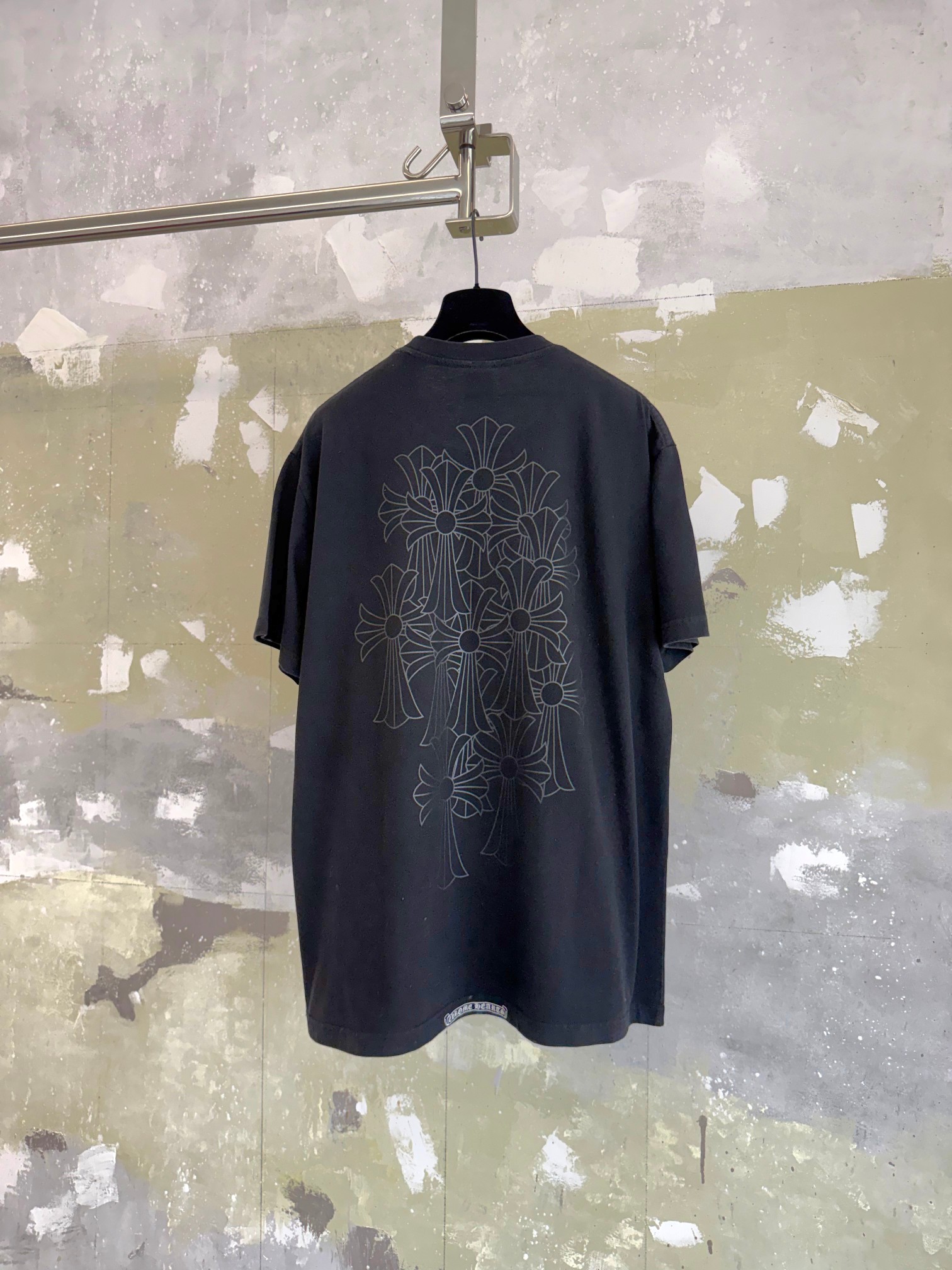Chrome Hearts CH 克罗心 Vintage 十字暗影水洗短袖