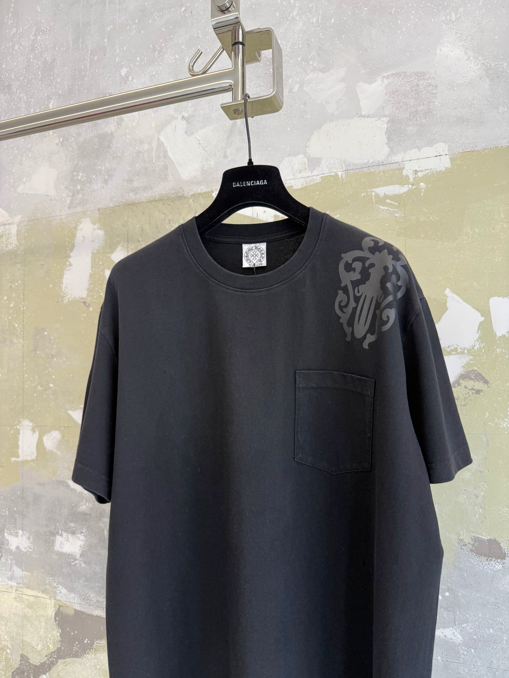 Chrome Hearts CH 克罗心 Vintage 十字暗影水洗短袖