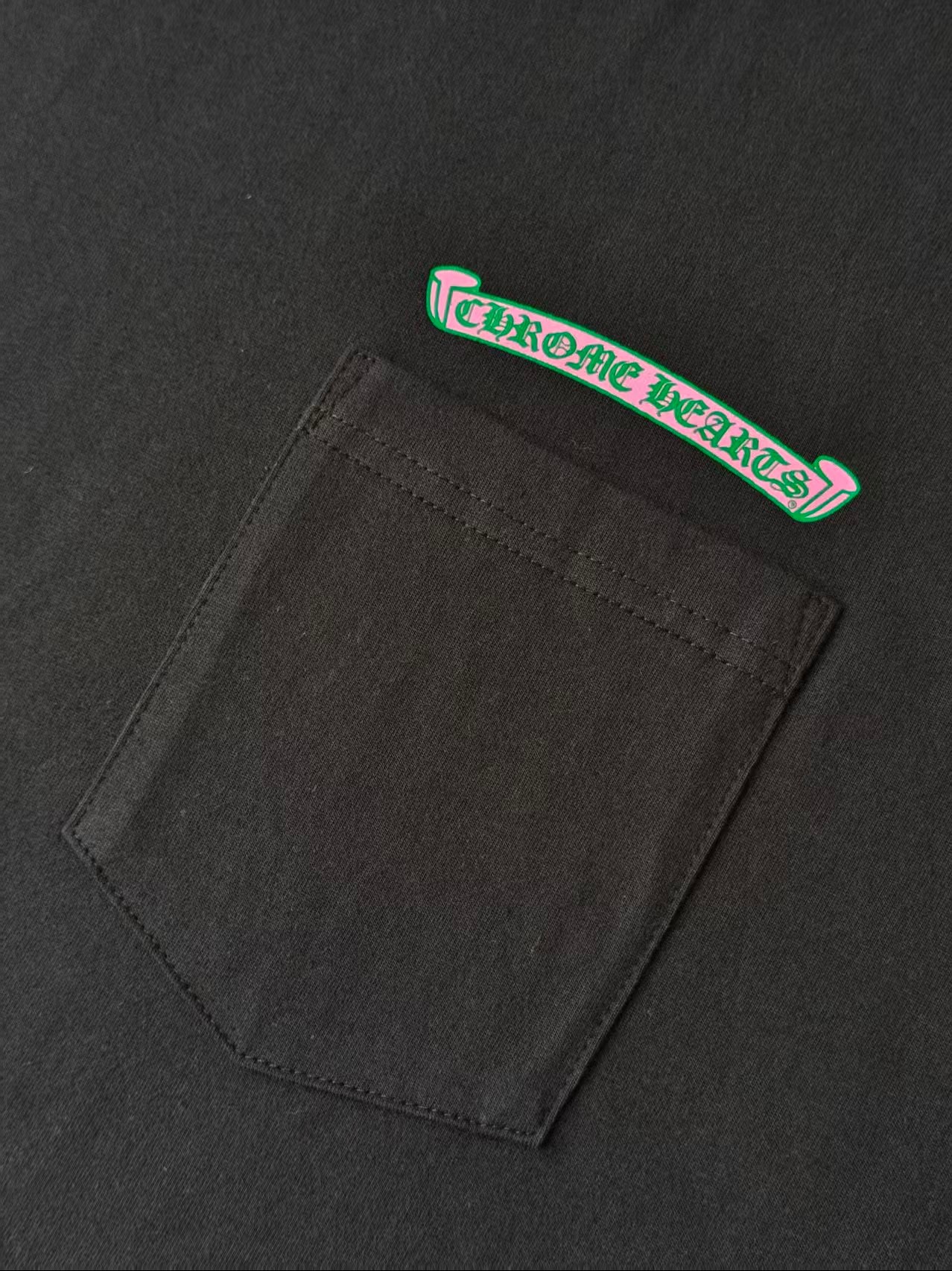 Chrome Hearts CH 克罗心 卷轴 粉绿卷轴印花短袖