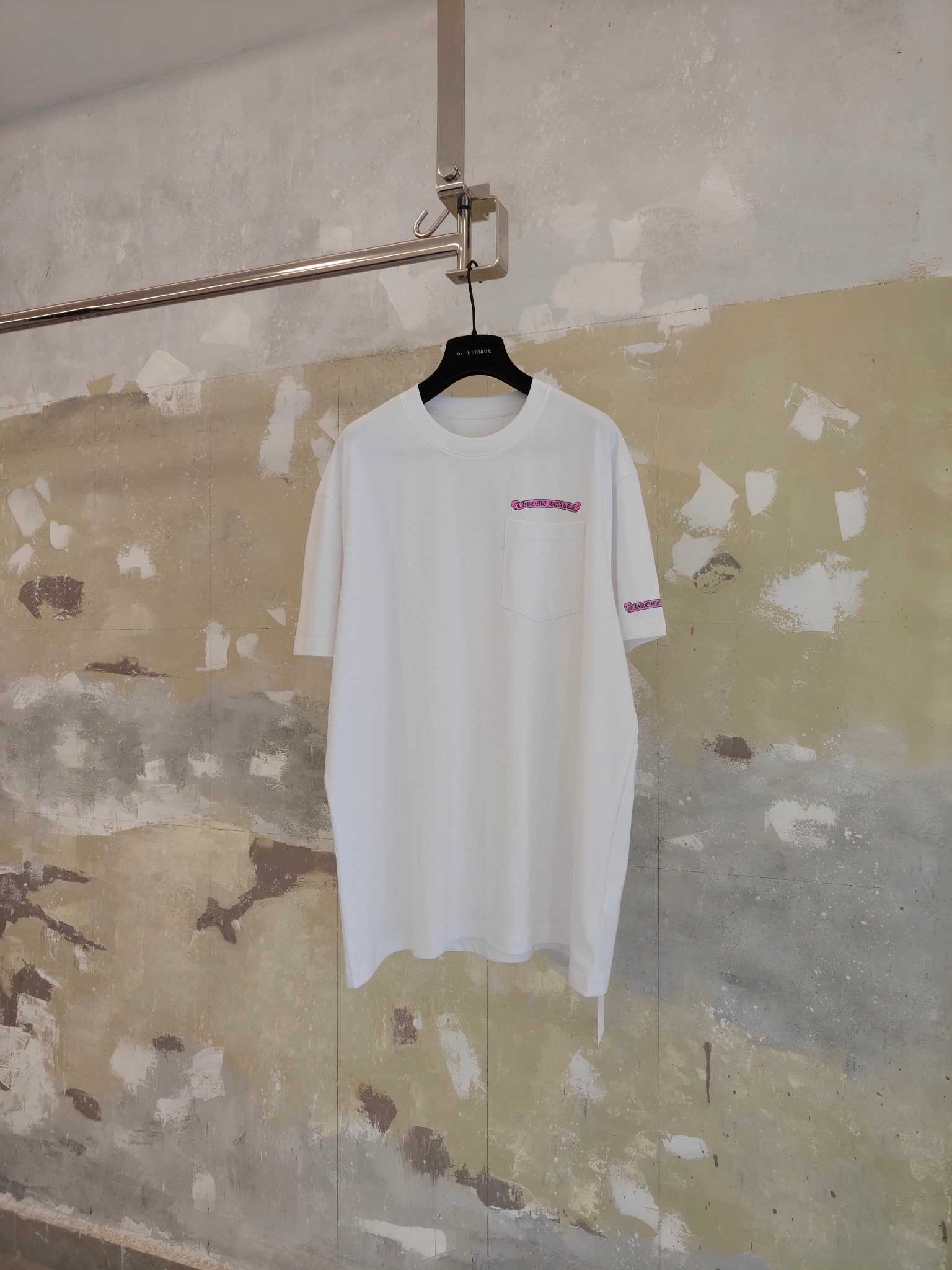 Chrome Hearts CH 克罗心 卷轴 粉绿卷轴印花短袖