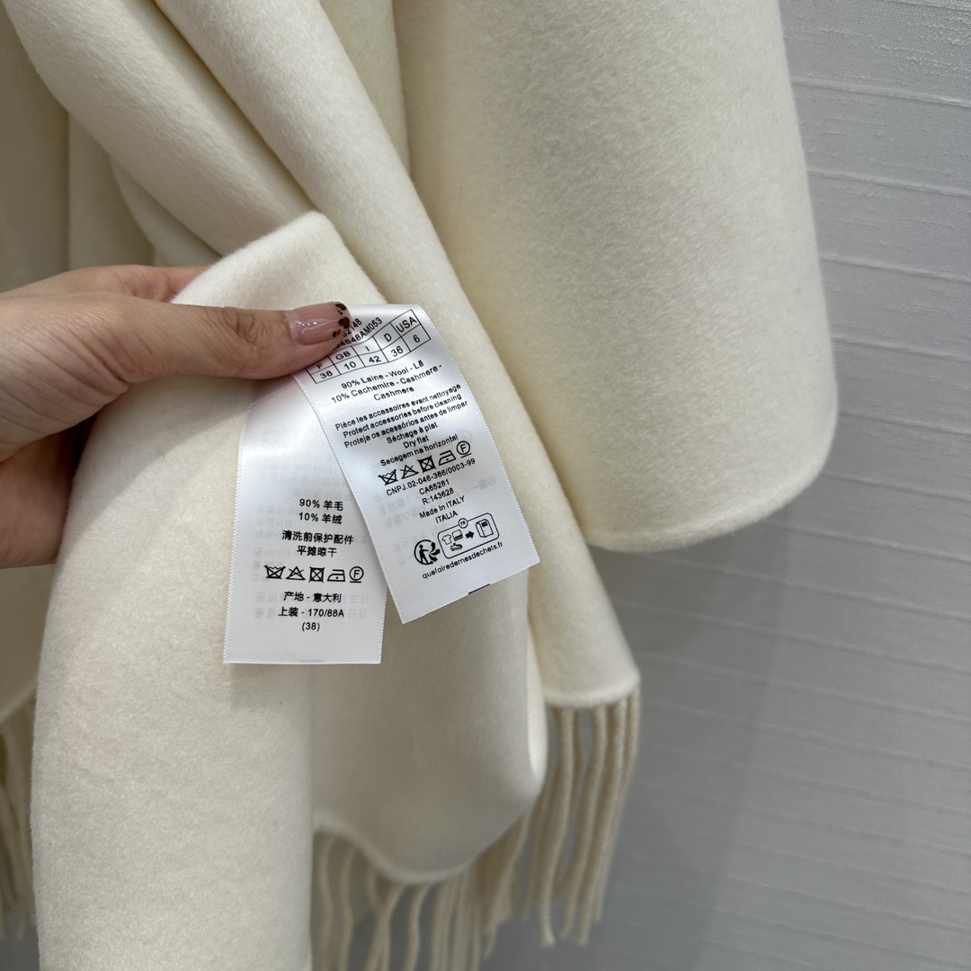 独家首发❤️高端原单品质！Dio*迪丽热巴同款羊绒披肩大围巾斗篷！进口100%绵羊皮！定制10羊绒90羊