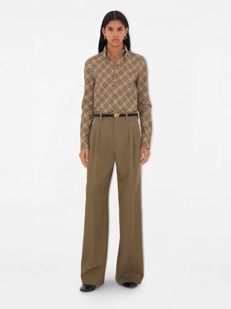 Burberry Brit Women's Classic Check Button-Down Shirt, Long Sleeve 2 i1729882323 448 3