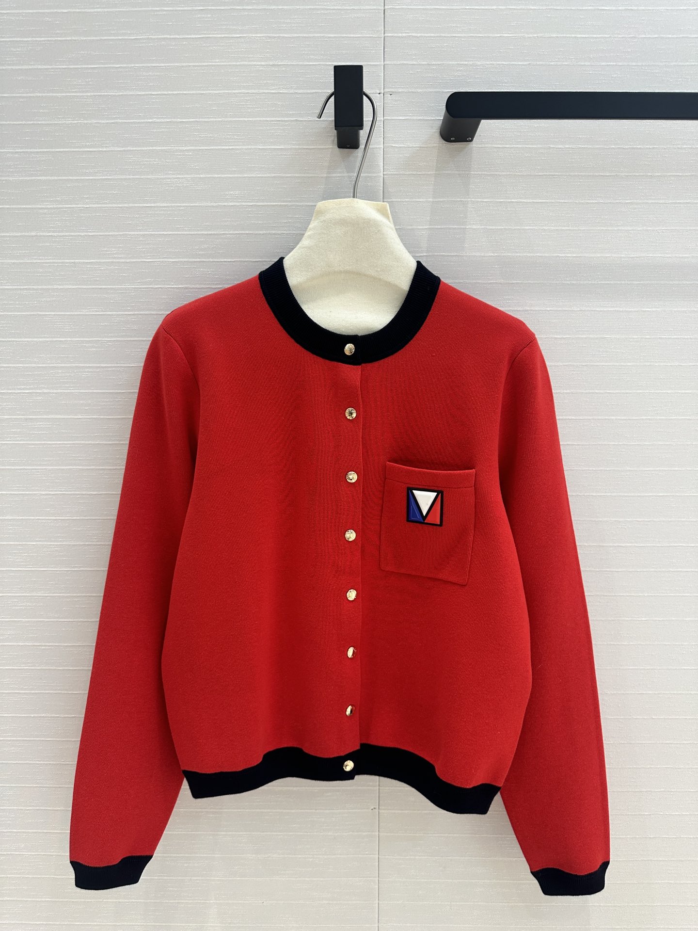 Louis Vuitton Abbigliamento Cardigan Maglione Rosso Lavorazione a maglia Collezione Autunno/Inverno Pantaloni da tuta