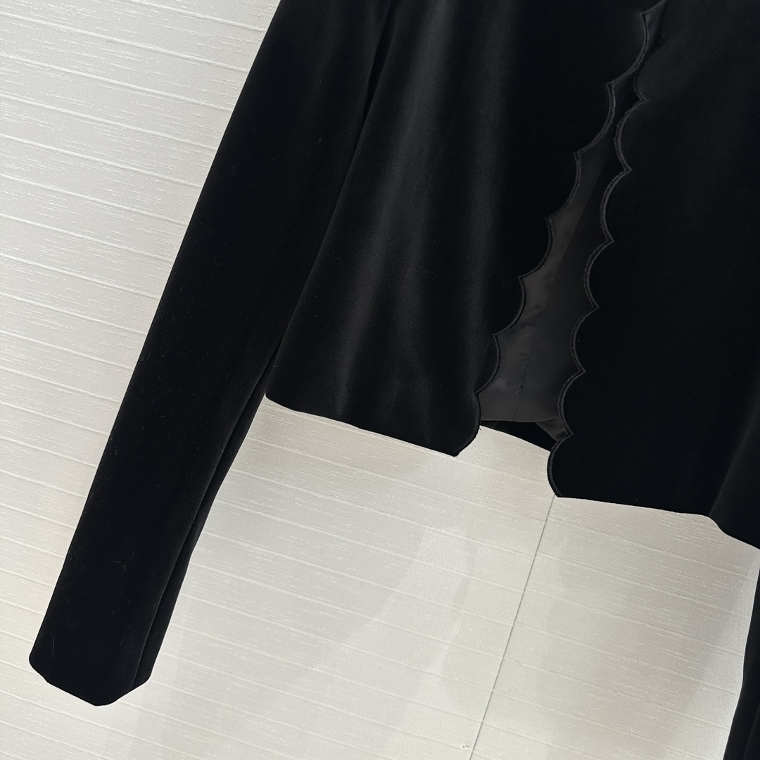 Chic Fall-Winter New Items: Velvet Suit with Embroidered Jacket and Skirt - 图片 6