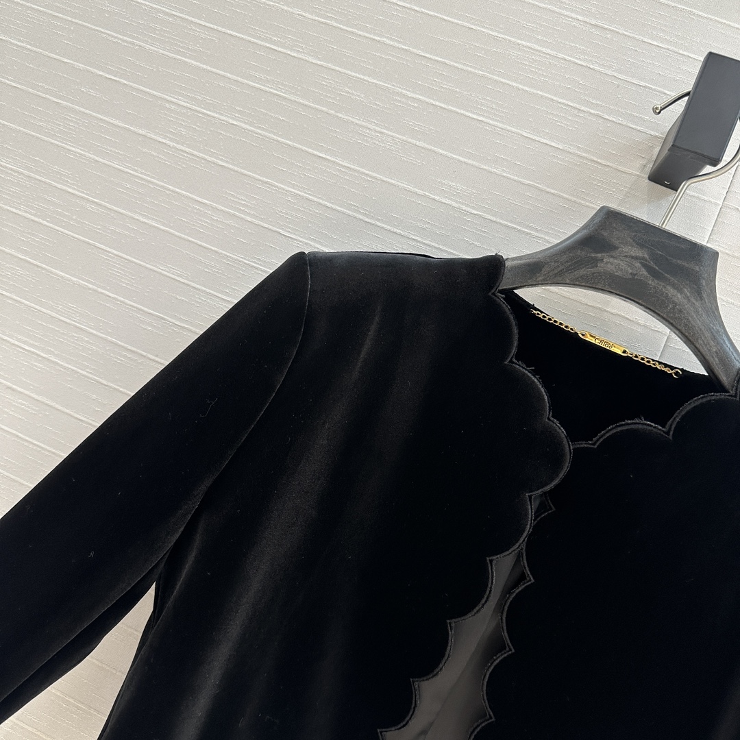 Chic Fall-Winter New Items: Velvet Suit with Embroidered Jacket and Skirt - 图片 5