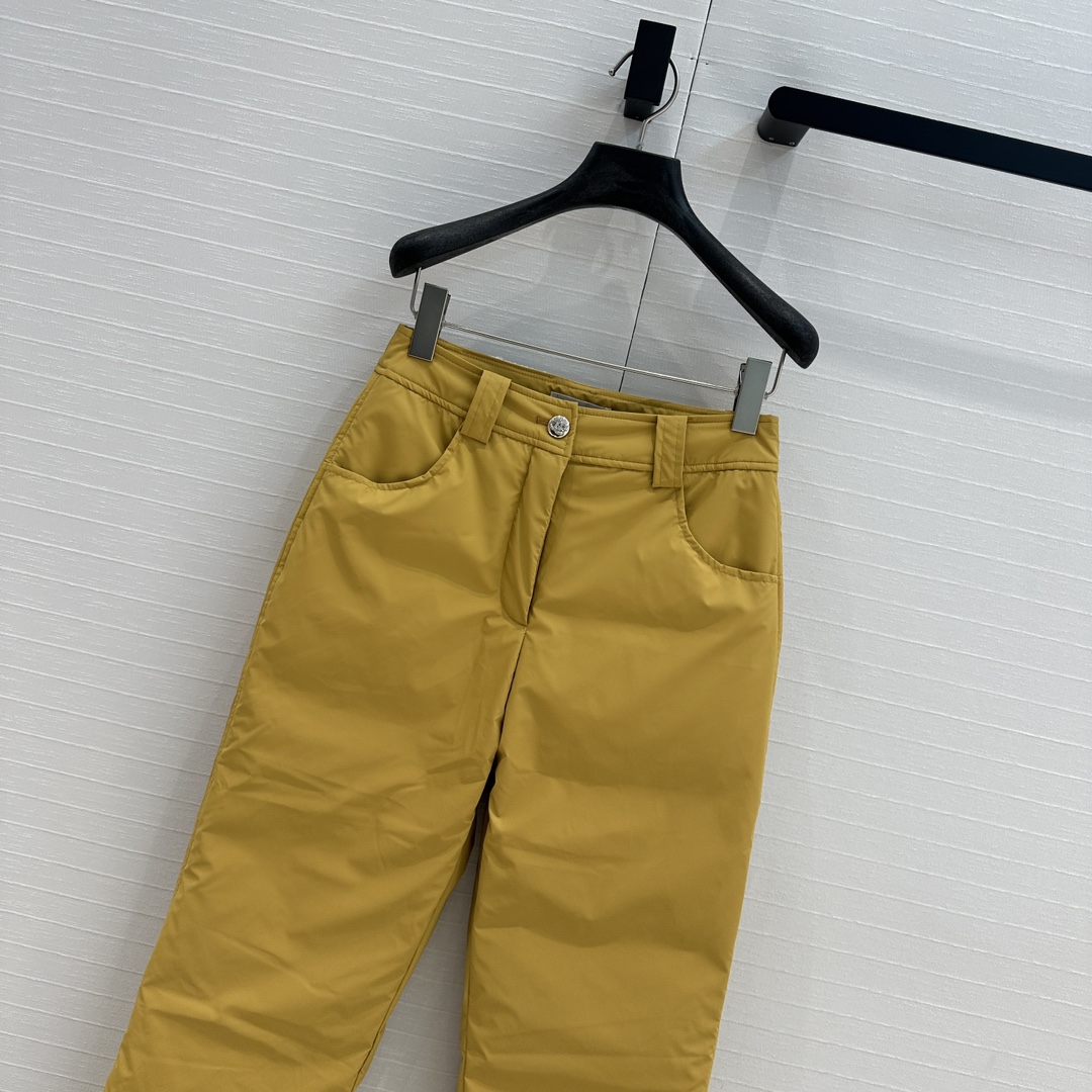 强烈推荐❤️Cha*秋冬coco滑雪系列！保暖度爆棚的运动休闲羽绒裤，防风束口裤脚设计，菱格压线口袋。直