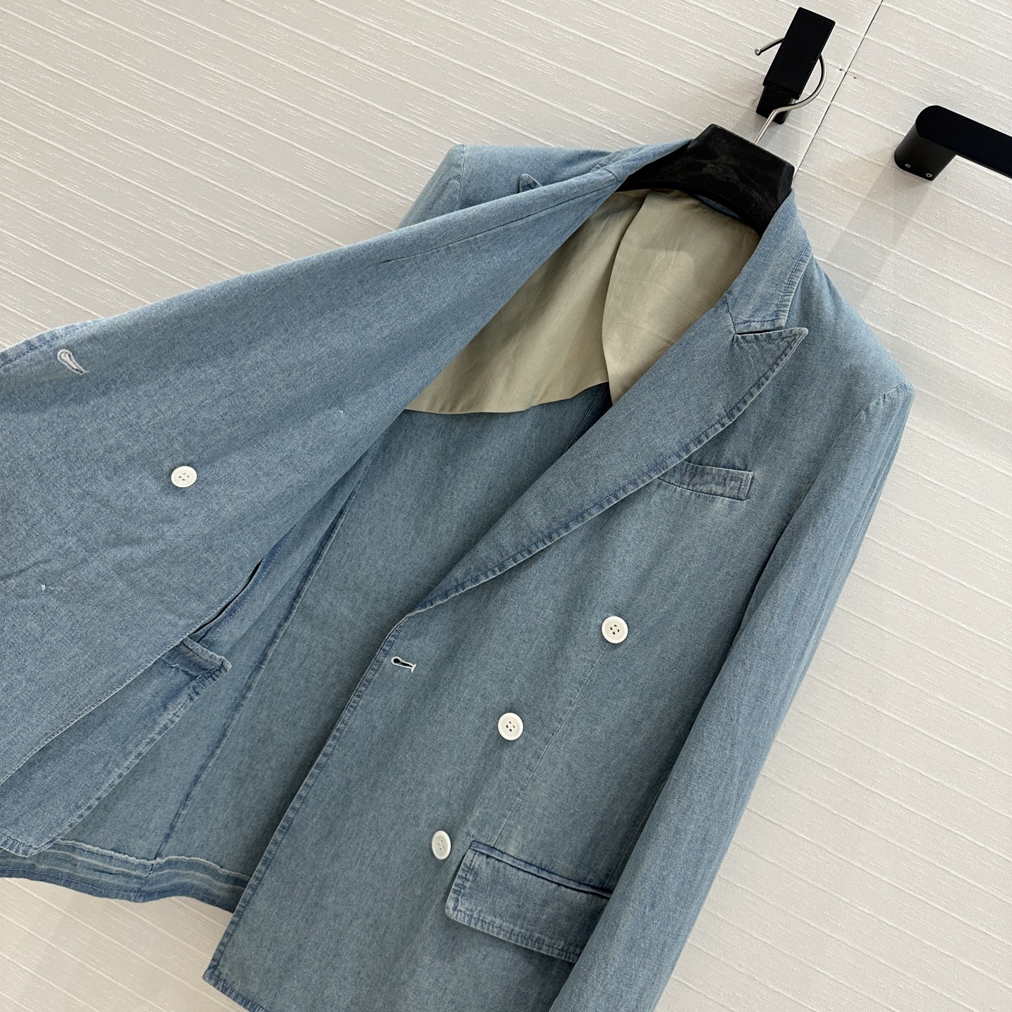 P897 Original Women’s Suit: Zolaf 25 Spring/Summer Collection, Double-Button Cowboy Jacket - 图片 9
