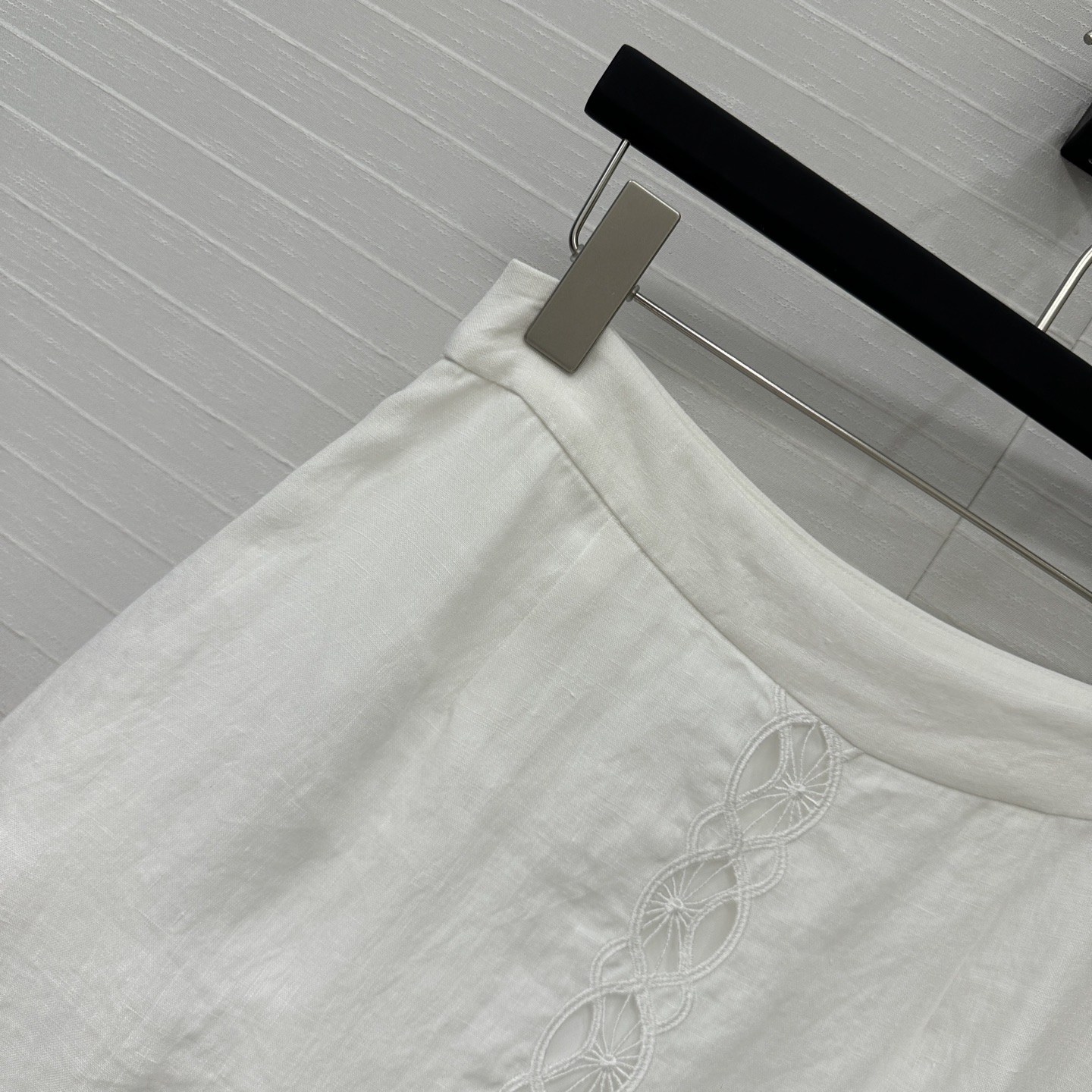 Luxury French-Style Embroidered Linen Dress: Elegant and High-Quality Women’s Suit Option - 图片 9