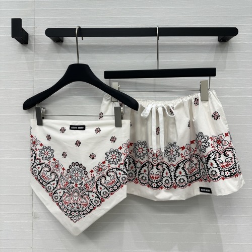 Miu-Inspired Paisley Print Crop Top with Mini Skirt Summer Outfit 1 Miu-Inspired Paisley Print Crop Top with Mini Skirt Summer Outfit