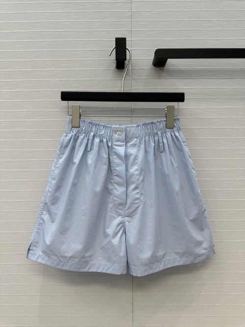 PRA* 25SS Women's Casual High Waist Cotton Blend Shorts 1 PRA* 25SS Women's Casual High Waist Cotton Blend Shorts