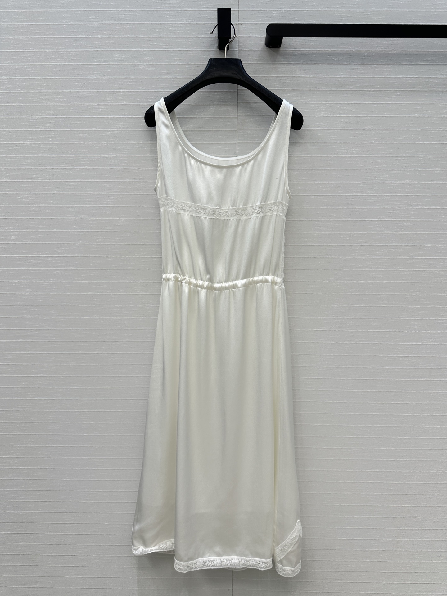 Elegant Lace Trim Round Neck Vest Dress - Chic & Romantic, Sizes S-L 9 i1747681784801 6630 0 7