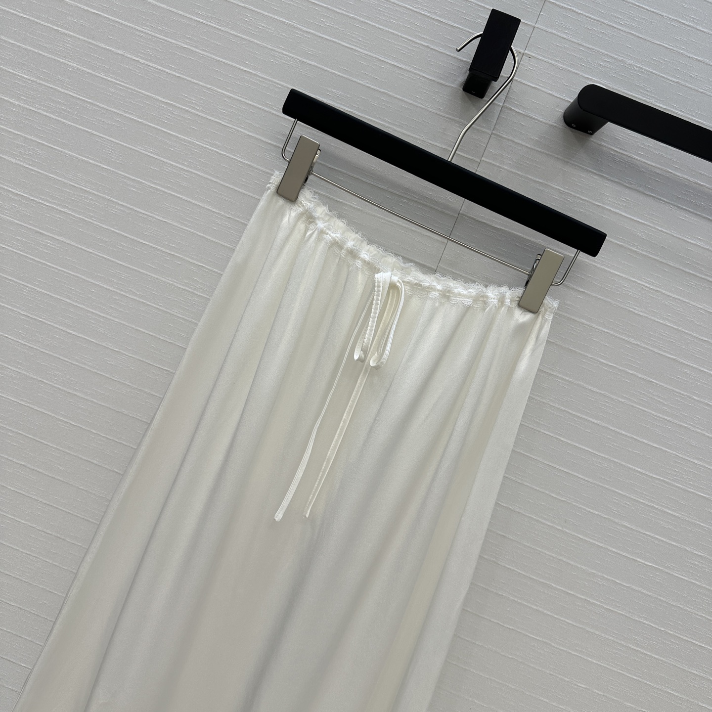 Elegant Lace Trim Midi Skirt - Romantic White Skirt with Drawstring Waist 3 i1747682048610 9672 0 1
