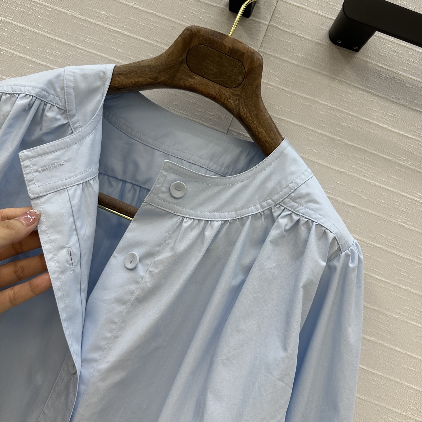 Elegant Women's Cotton Blend Lantern Sleeve Shirt & Bermuda Shorts Set 6 i1747684130987 4774 0 4
