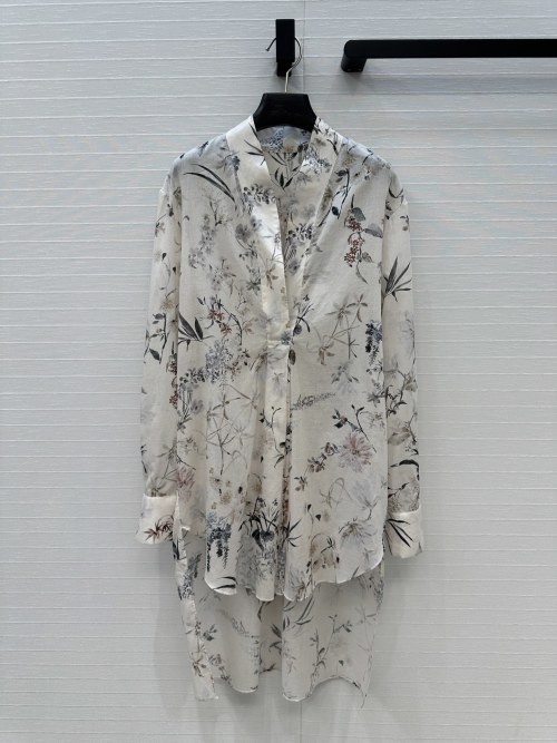 Dior Millefiori Print Silk-Cotton Kimono Shirt - Resort 2025 Collection 1 Dior Millefiori Print Silk-Cotton Kimono Shirt - Resort 2025 Collection