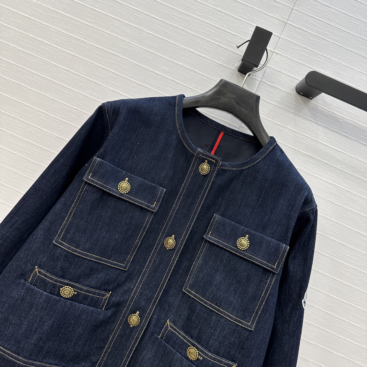 P759 Original Scavenging Suit: New Salt Monc* Girl Water-Washing Cowboy Jacket - 图片 2