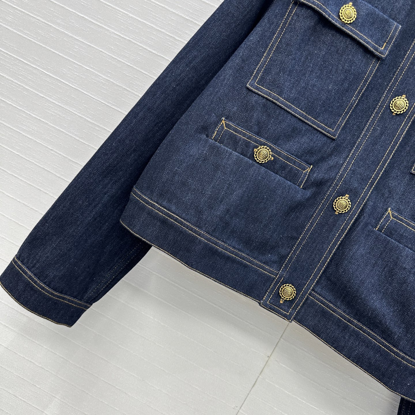 P759 Original Scavenging Suit: New Salt Monc* Girl Water-Washing Cowboy Jacket - 图片 5