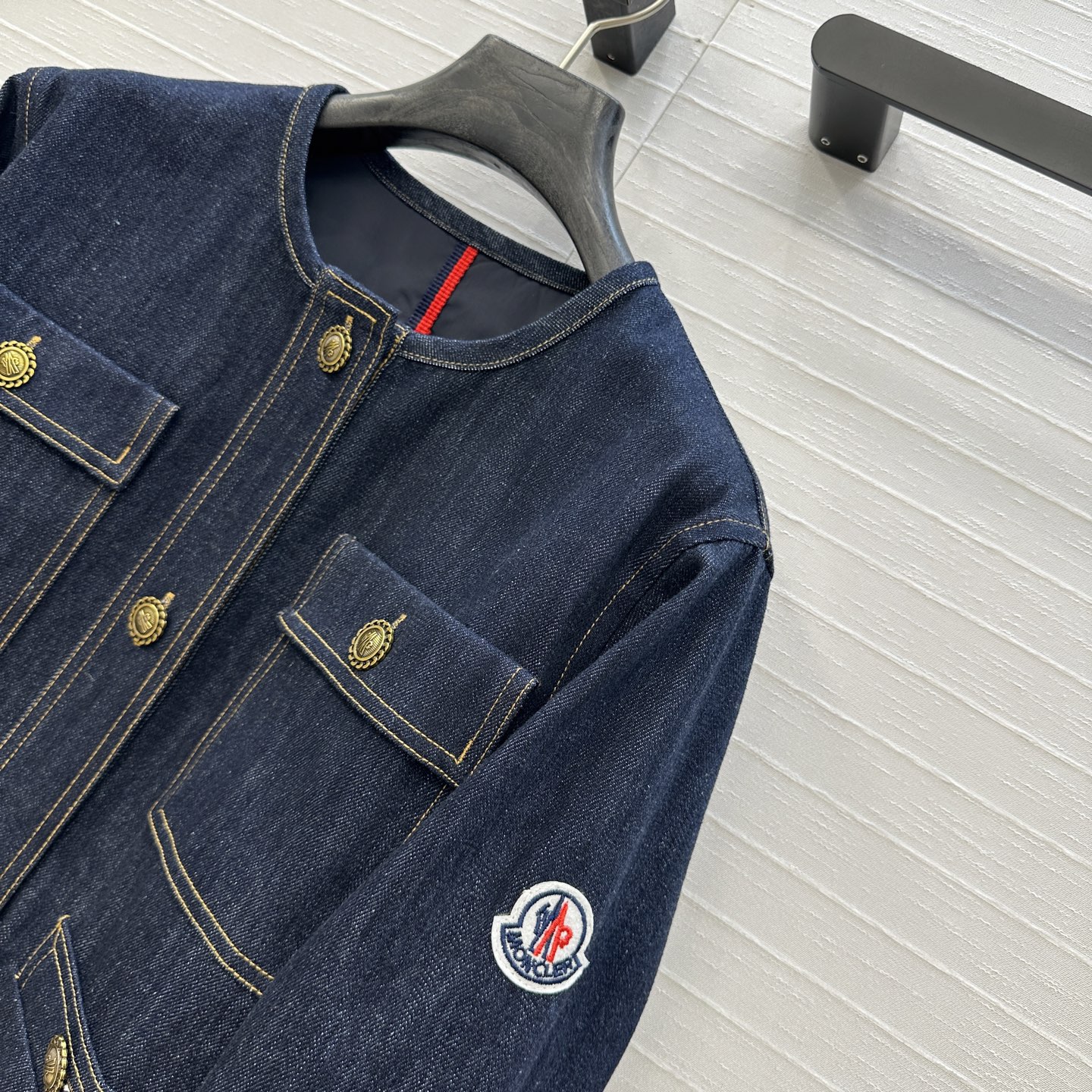 P759 Original Scavenging Suit: New Salt Monc* Girl Water-Washing Cowboy Jacket - 图片 4