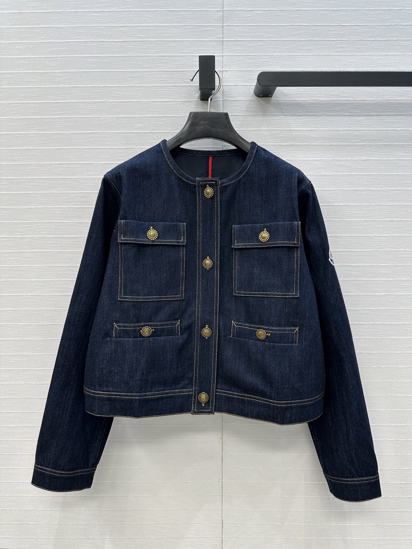 P759 Original Scavenging Suit: New Salt Monc* Girl Water-Washing Cowboy Jacket - 图片 1