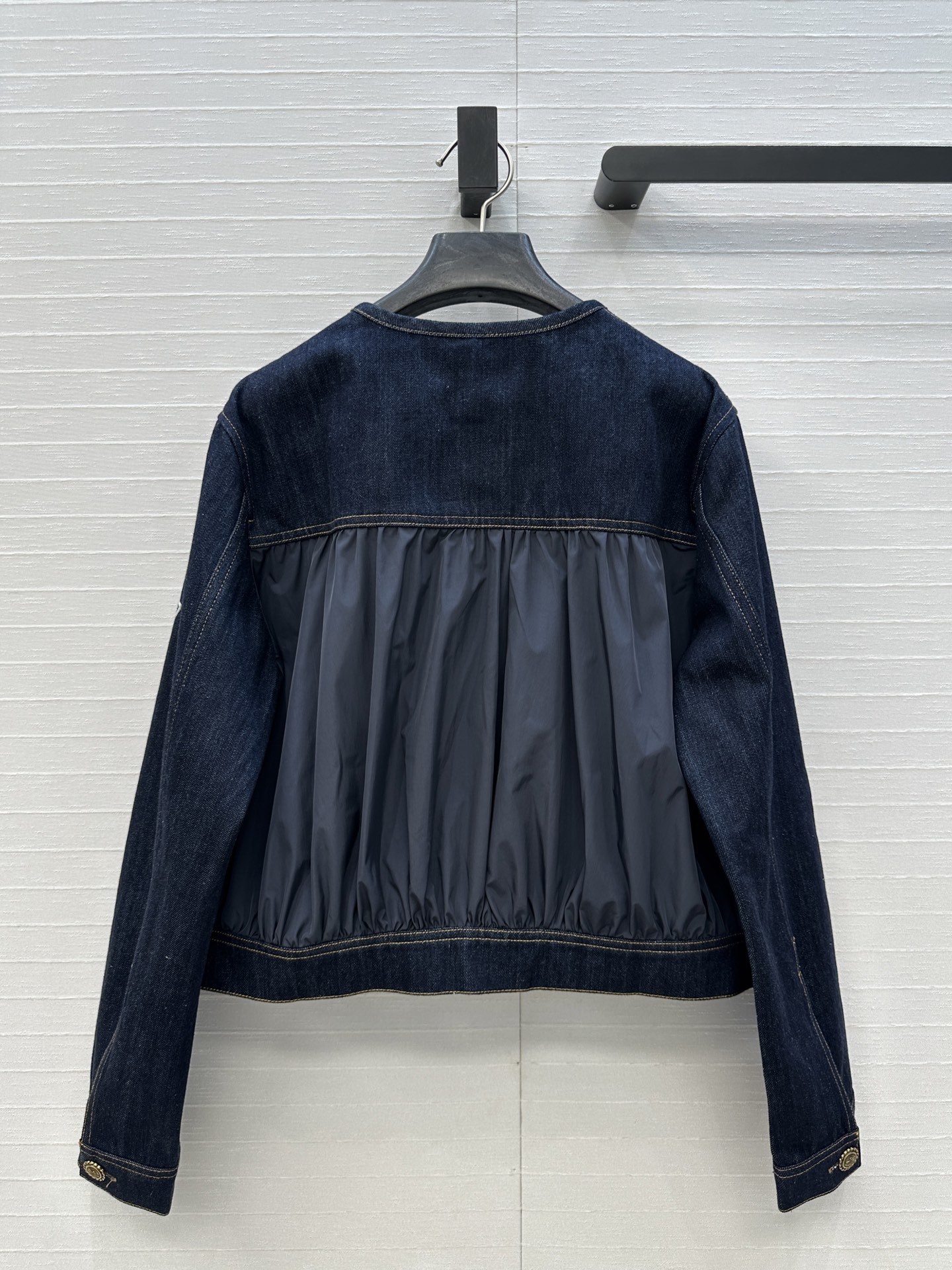 P759 Original Scavenging Suit: New Salt Monc* Girl Water-Washing Cowboy Jacket - 图片 9