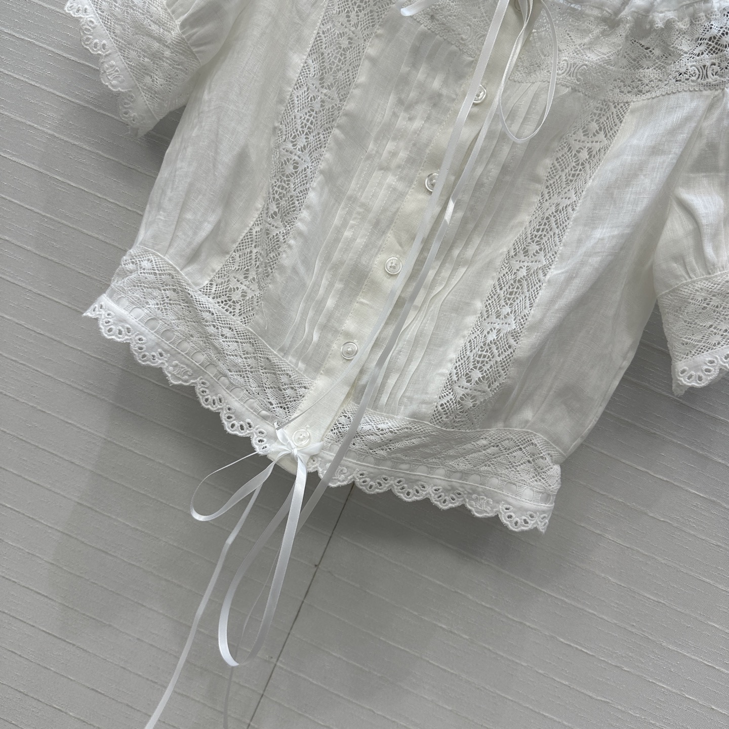 Stylish One-Size-Fits-All Dress with Nanfa Vacation Embroidery and Lace Detail - 图片 6