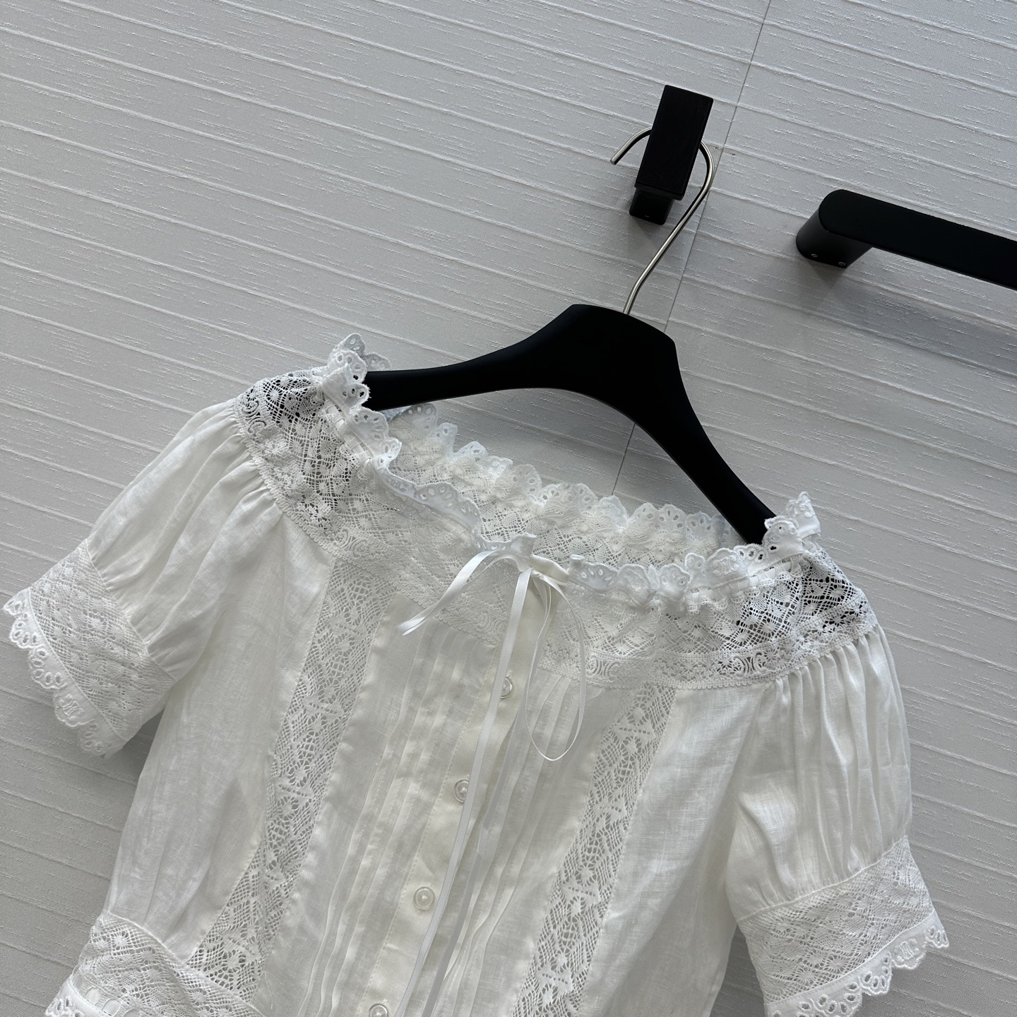 Stylish One-Size-Fits-All Dress with Nanfa Vacation Embroidery and Lace Detail - 图片 2