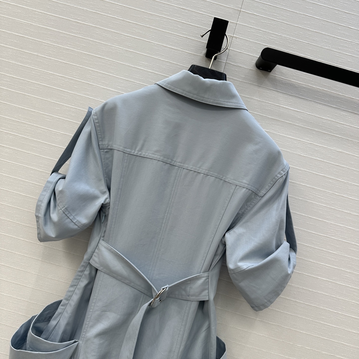 Stylish Summer Dress: P805 V-Collar Design with Elegant Details in Two Colors - 图片 9