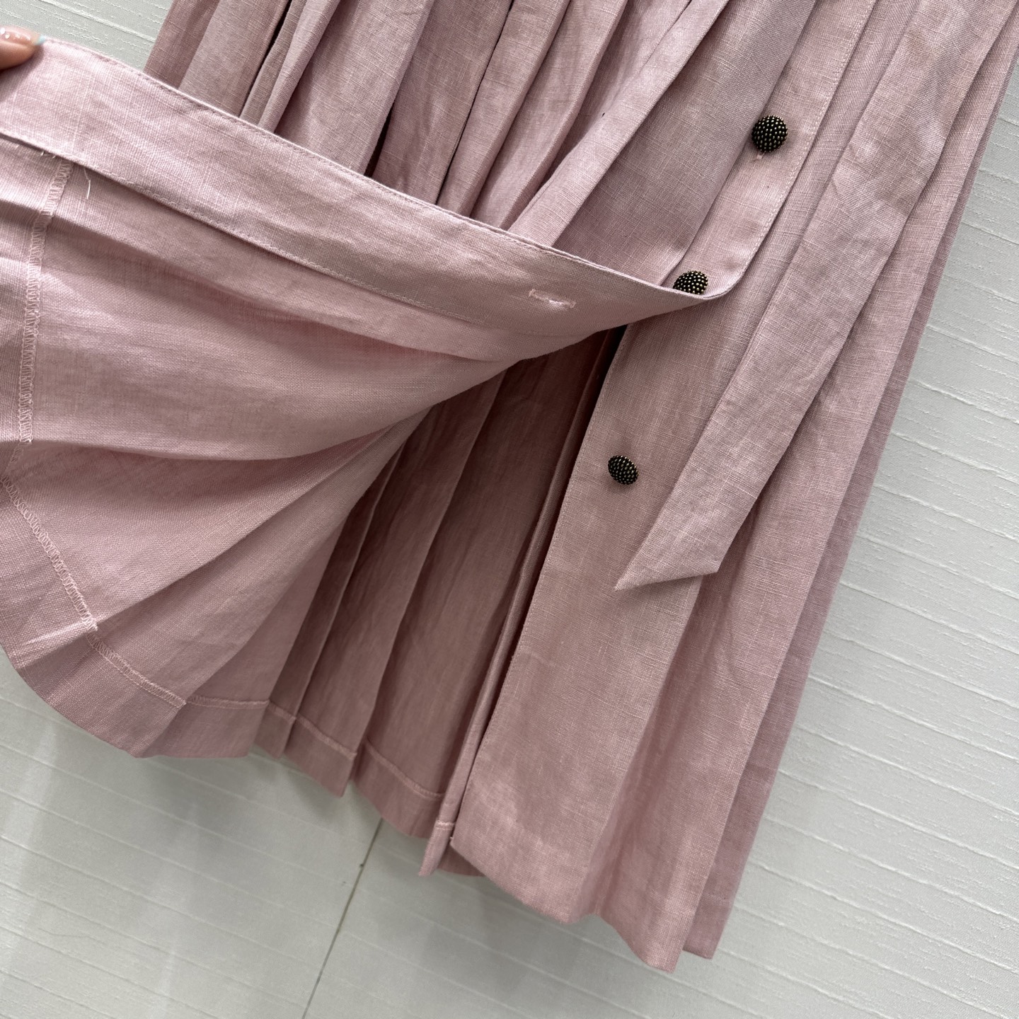 Stylish Women’s Suit with Strap-and-Tip Long Skirt in Linen Fabric Recommendation - 图片 8