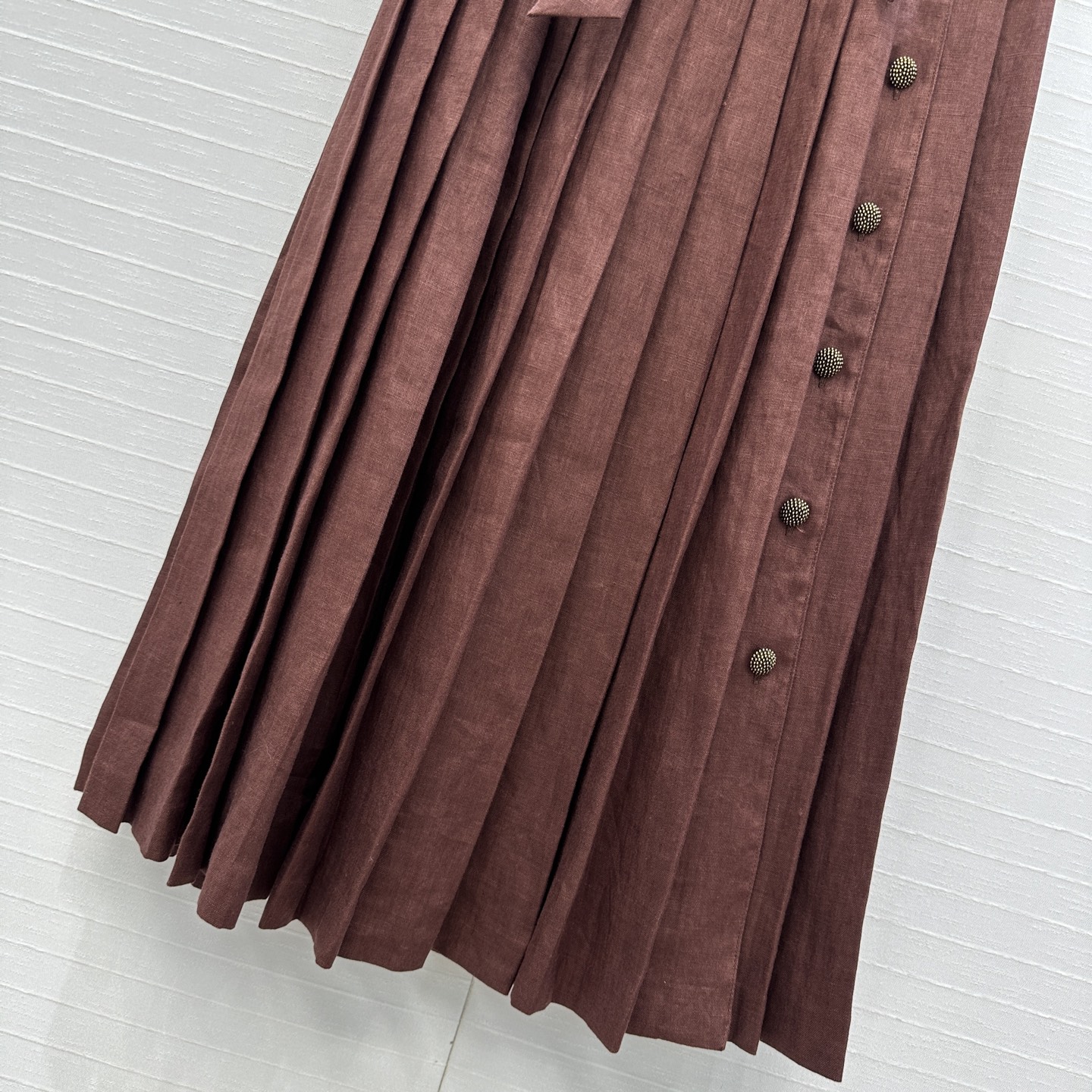 Women’s Suit Recommendation: P759 Linen Skirt with Strap-and-Tip Design - 图片 6