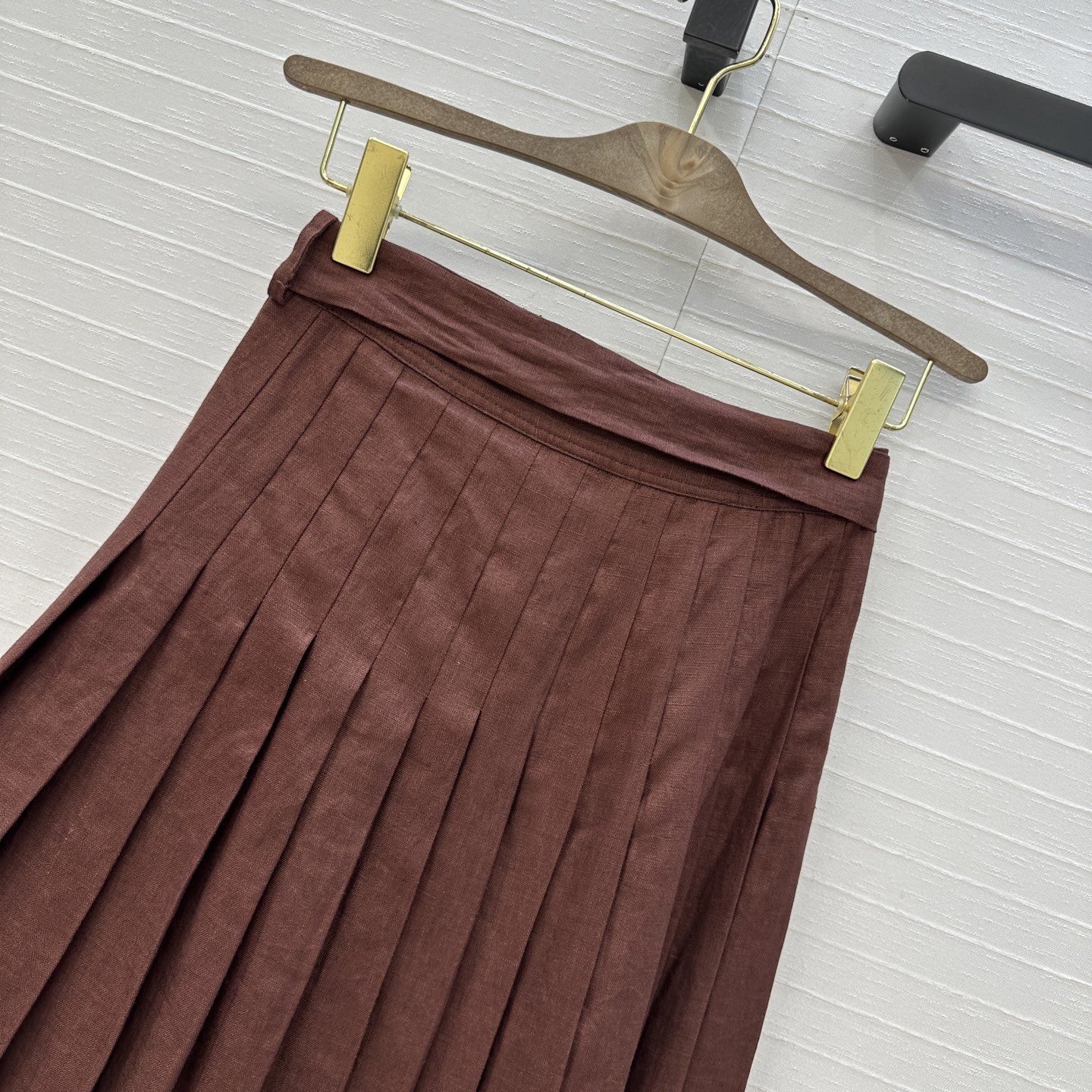 Women’s Suit Recommendation: P759 Linen Skirt with Strap-and-Tip Design - 图片 9