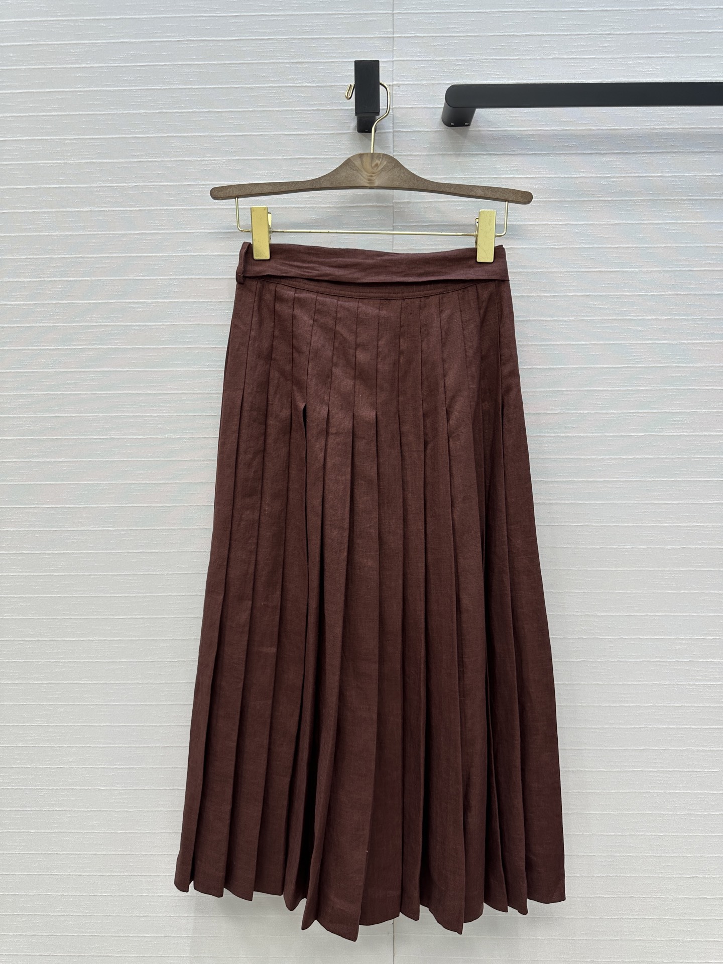 Women’s Suit Recommendation: P759 Linen Skirt with Strap-and-Tip Design - 图片 8