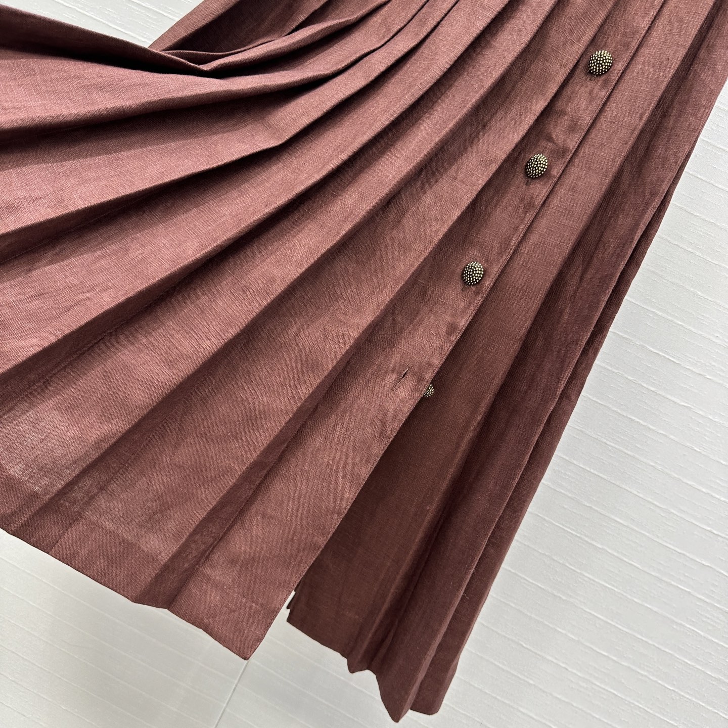 Women’s Suit Recommendation: P759 Linen Skirt with Strap-and-Tip Design - 图片 7