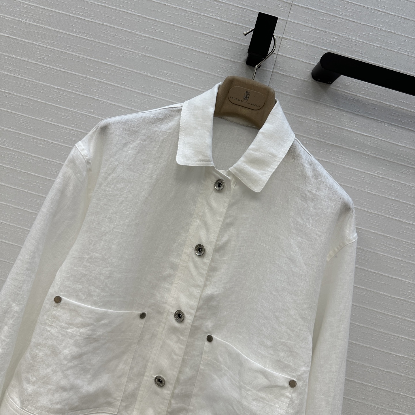 独家首发❤️原单品质，BC老钱风穿搭！休闲双口袋亚麻翻领夹克外套！松弛感衣橱必备单品！进口100%亚麻面