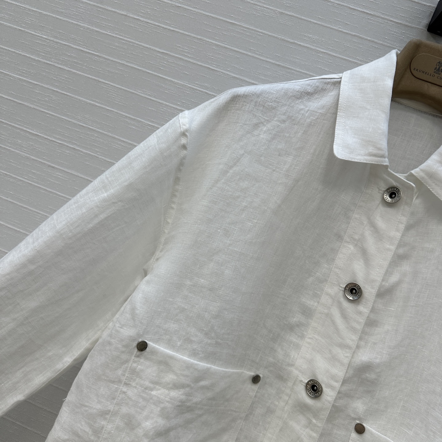 独家首发❤️原单品质，BC老钱风穿搭！休闲双口袋亚麻翻领夹克外套！松弛感衣橱必备单品！进口100%亚麻面