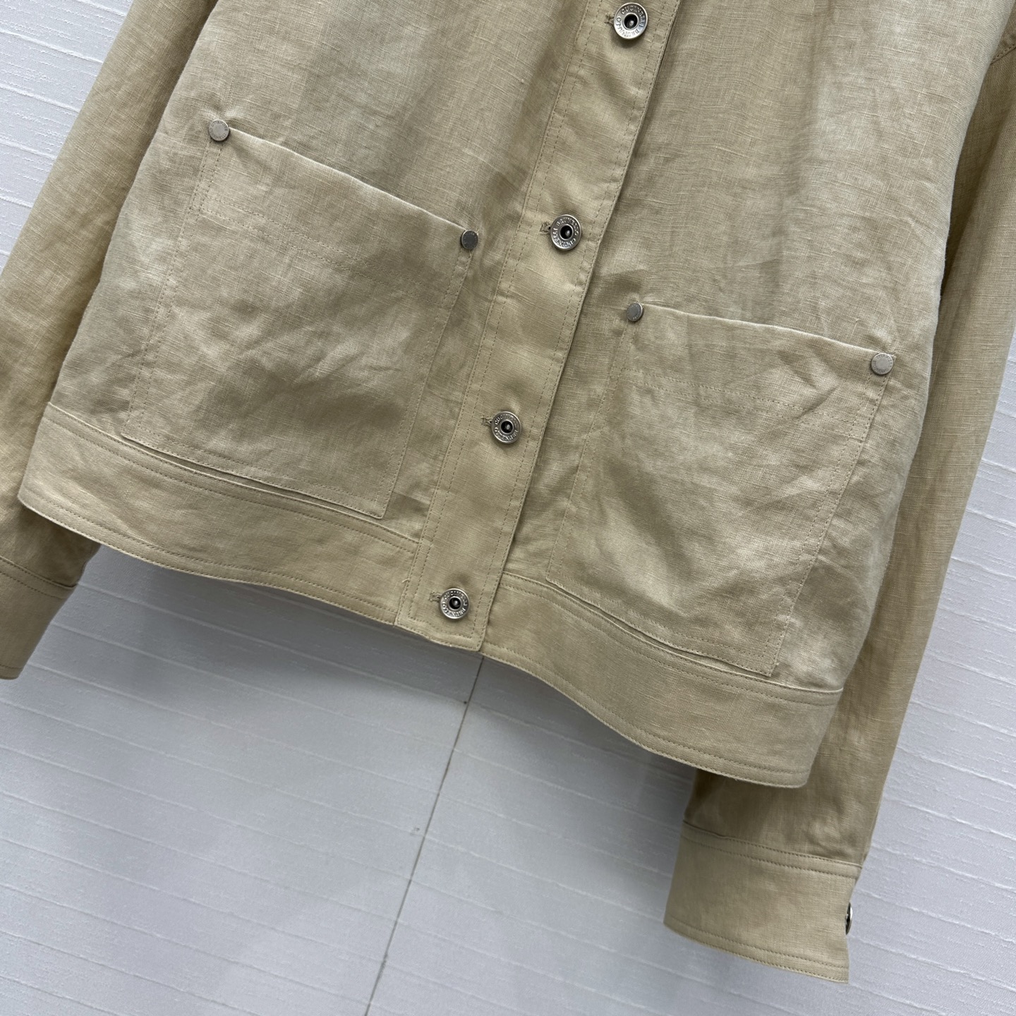 独家首发❤️原单品质，BC老钱风穿搭！休闲双口袋亚麻翻领夹克外套！松弛感衣橱必备单品！进口100%亚麻面