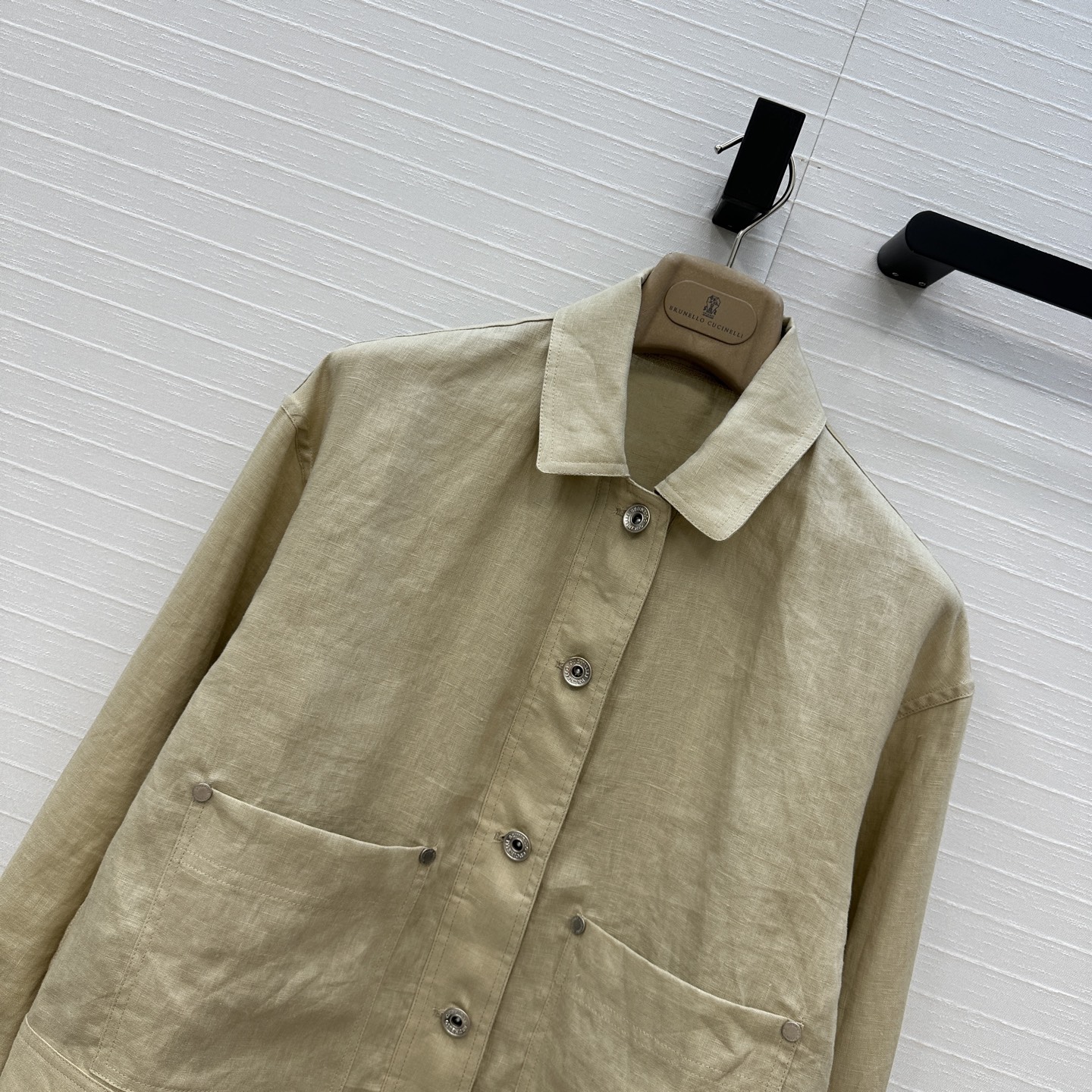 独家首发❤️原单品质，BC老钱风穿搭！休闲双口袋亚麻翻领夹克外套！松弛感衣橱必备单品！进口100%亚麻面