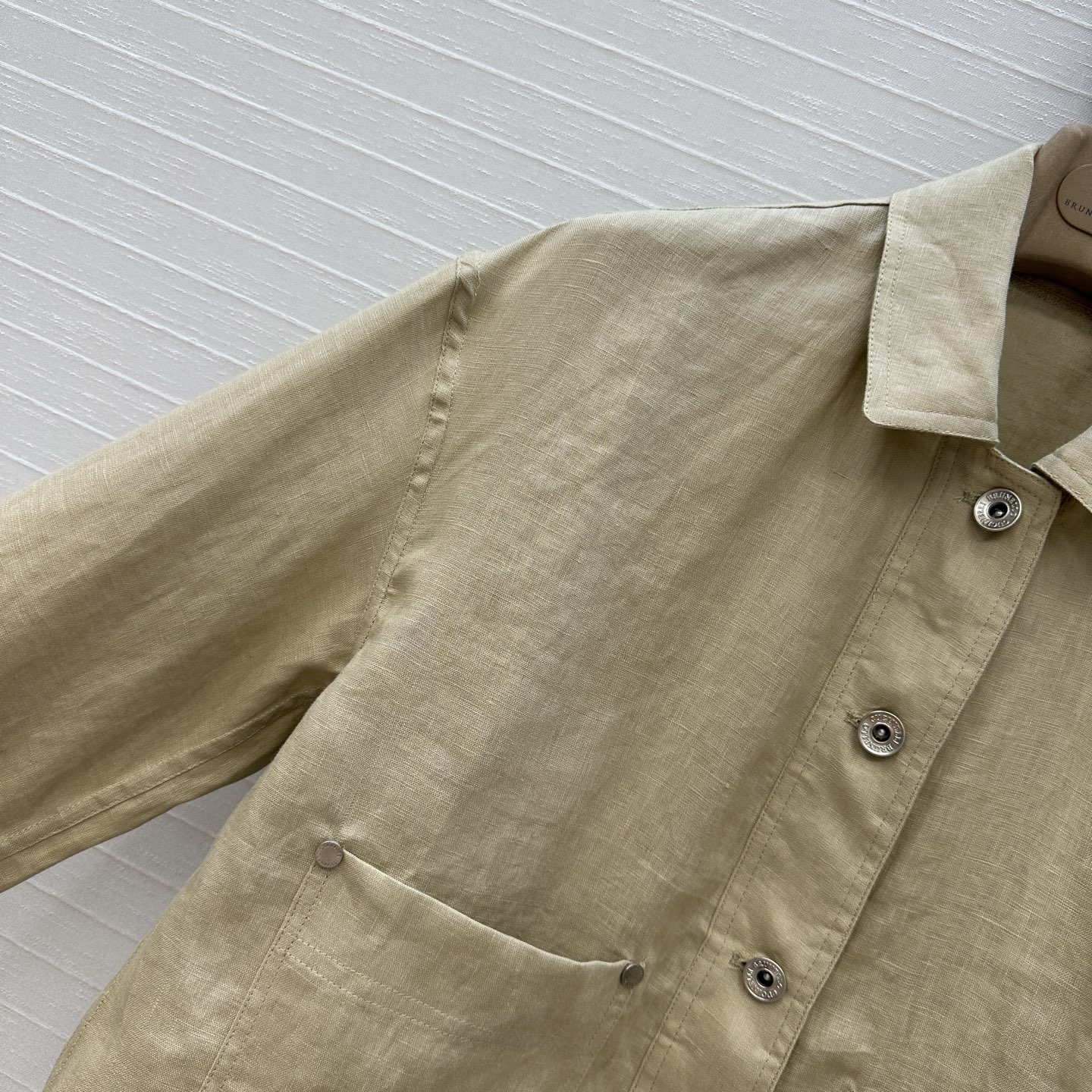 独家首发❤️原单品质，BC老钱风穿搭！休闲双口袋亚麻翻领夹克外套！松弛感衣橱必备单品！进口100%亚麻面