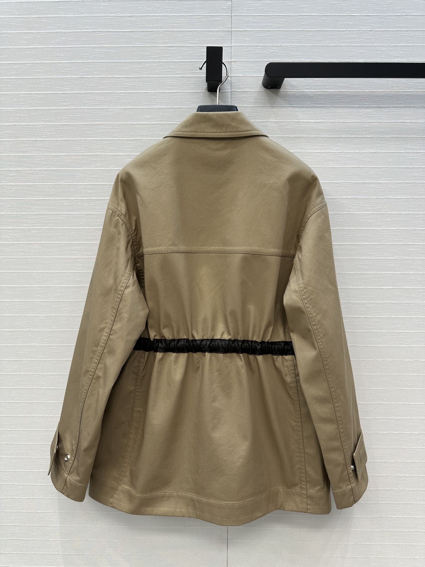 High-End Female Suit with Leather Details and Cotton Fabric, Sizes 2-36 - 图片 9