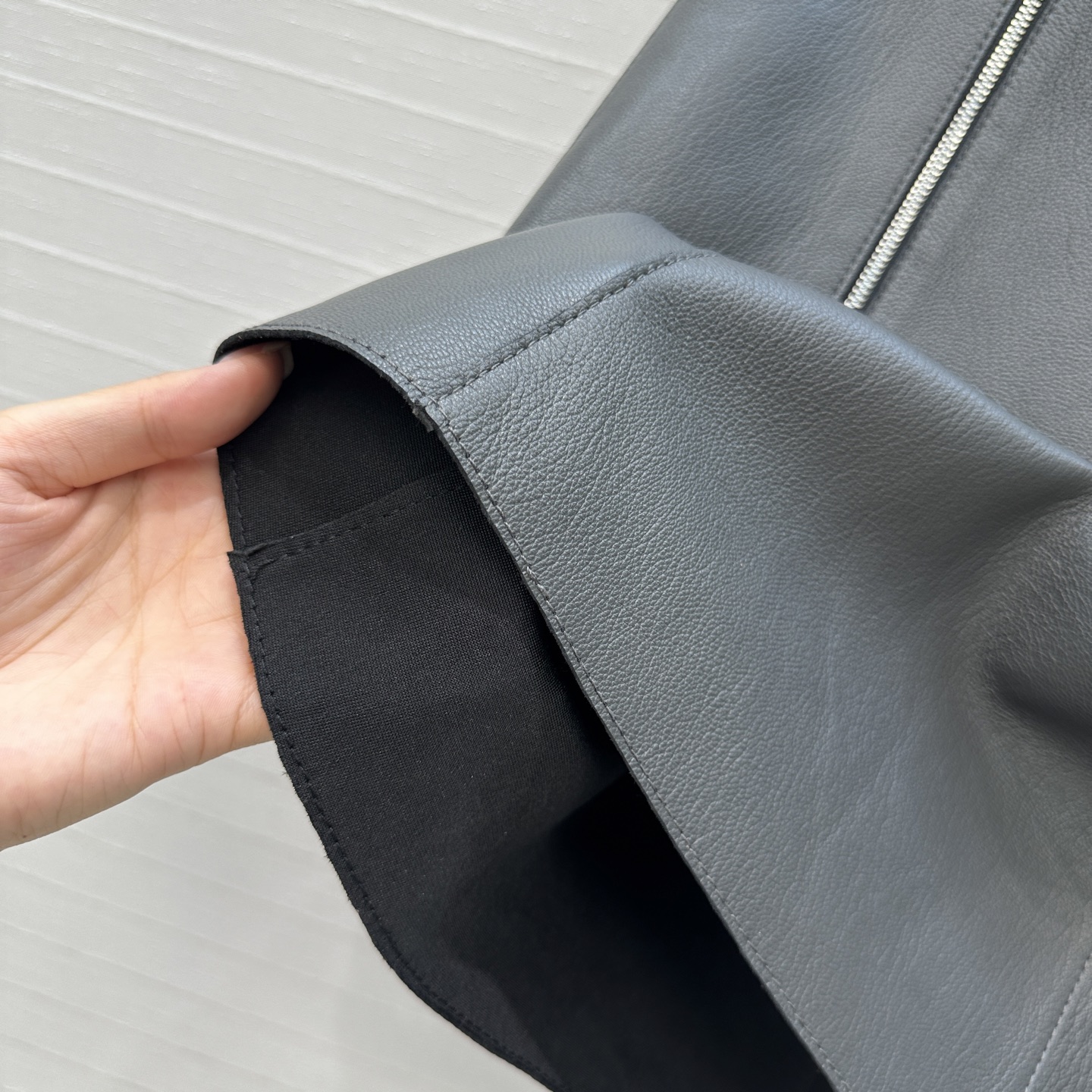 “High-End Tweeded Lambskin Women’s Suit with Double-Laced Design: Quality Details and New Zealand Sheep Skin” - 图片 6
