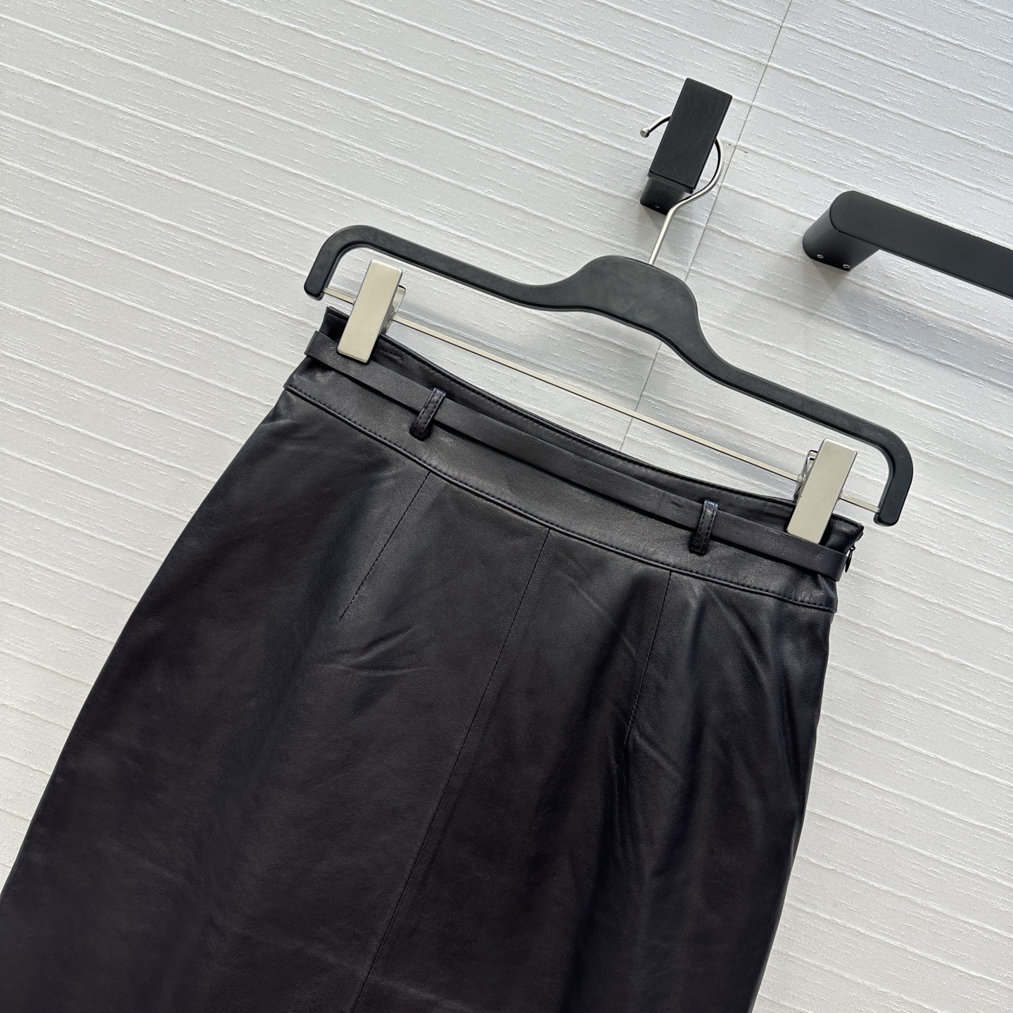 深紫色❤️独家首发💕高端原单品质，SlP高智感御姐风穿搭小羊皮高开叉半裙！中长款配腰带设计优雅大气。10