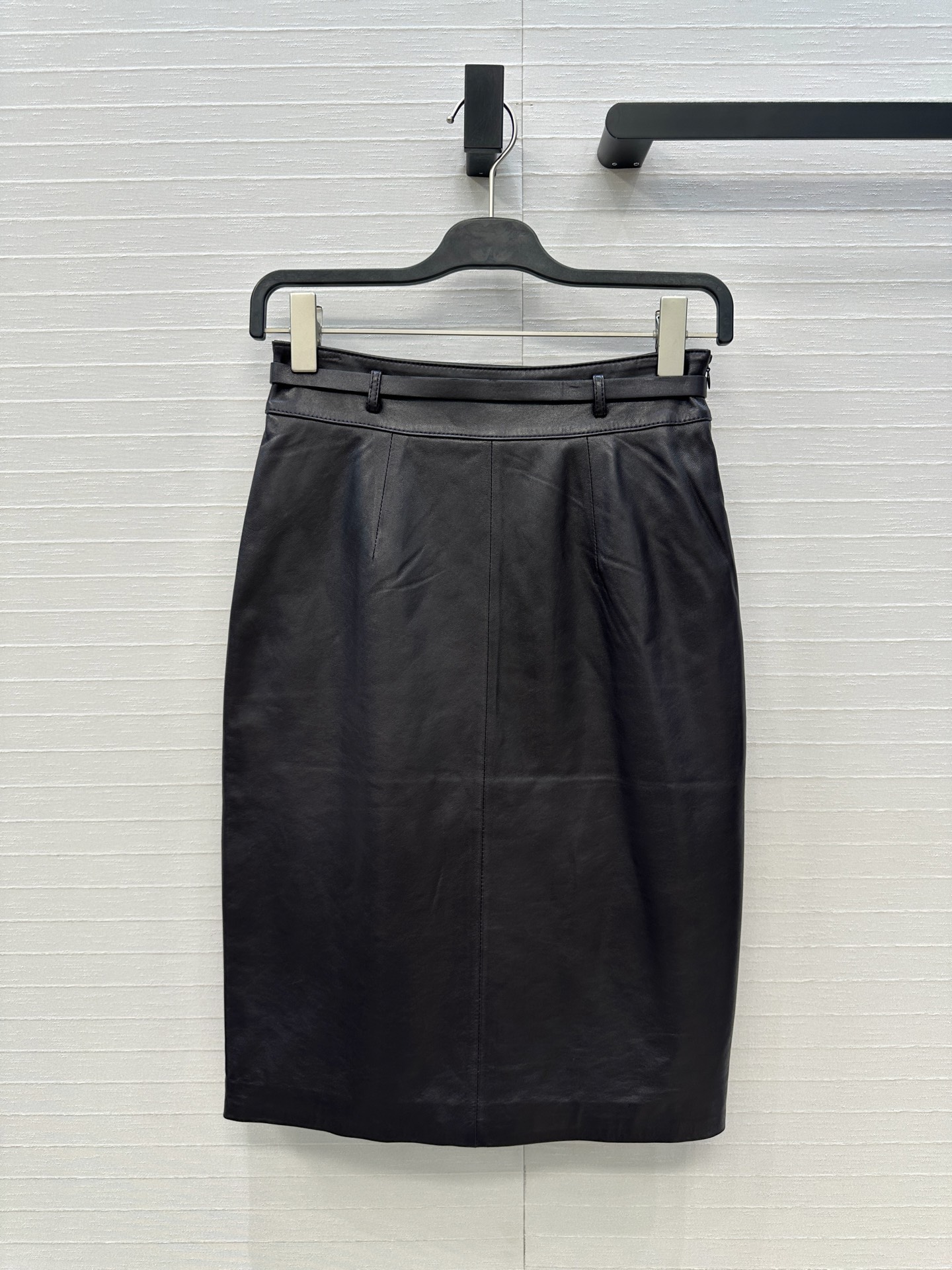 深紫色❤️独家首发💕高端原单品质，SlP高智感御姐风穿搭小羊皮高开叉半裙！中长款配腰带设计优雅大气。10