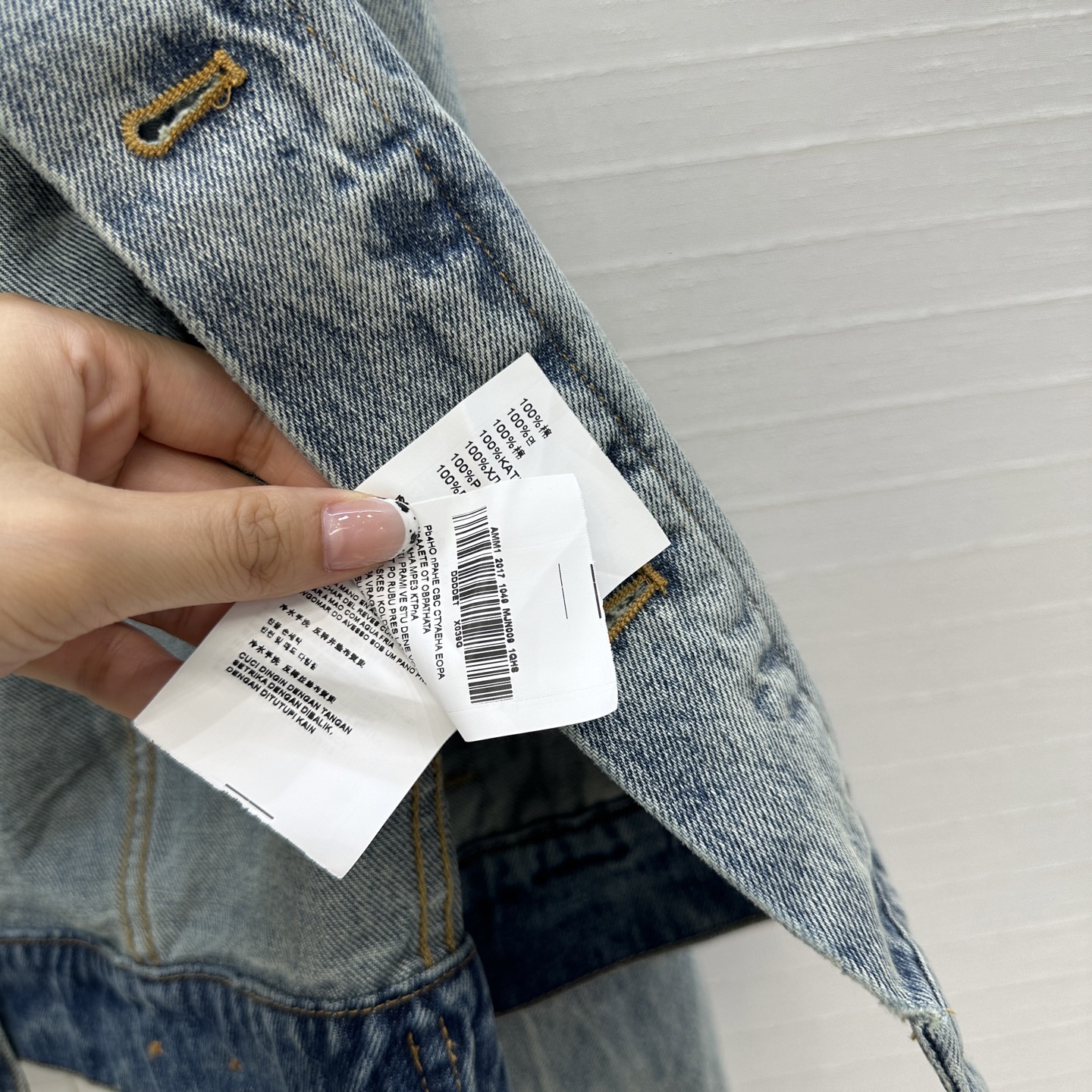 原单品质❤️miu缪系少女穿搭！早秋新品做旧皮领牛仔夹克外套！马溜褶痕工艺洗水复古风辣妹丹尼牛仔！气质翻