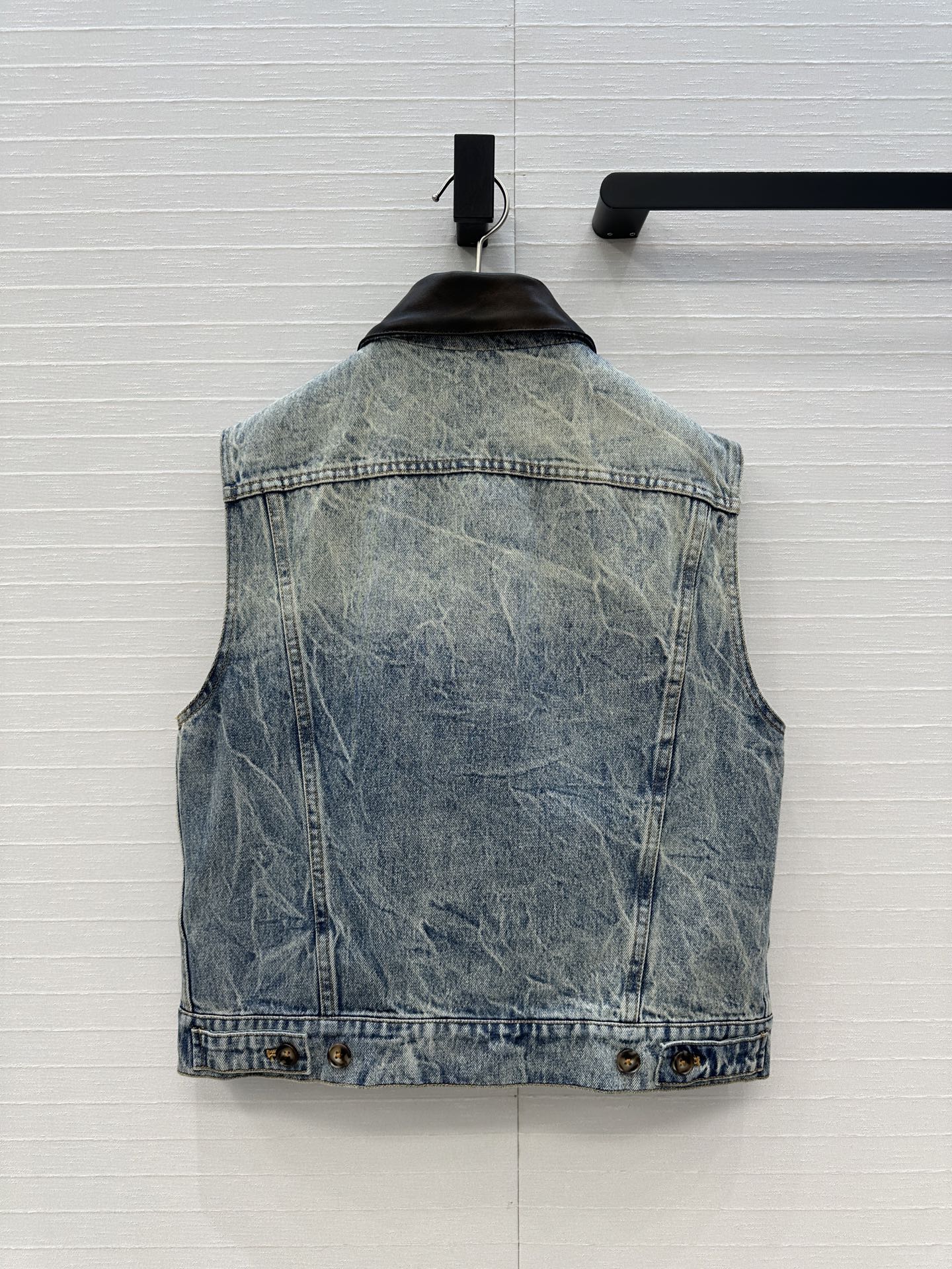 原单品质❤️miu缪系少女穿搭！早秋新品做旧皮领牛仔夹克外套！马溜褶痕工艺洗水复古风辣妹丹尼牛仔！气质翻