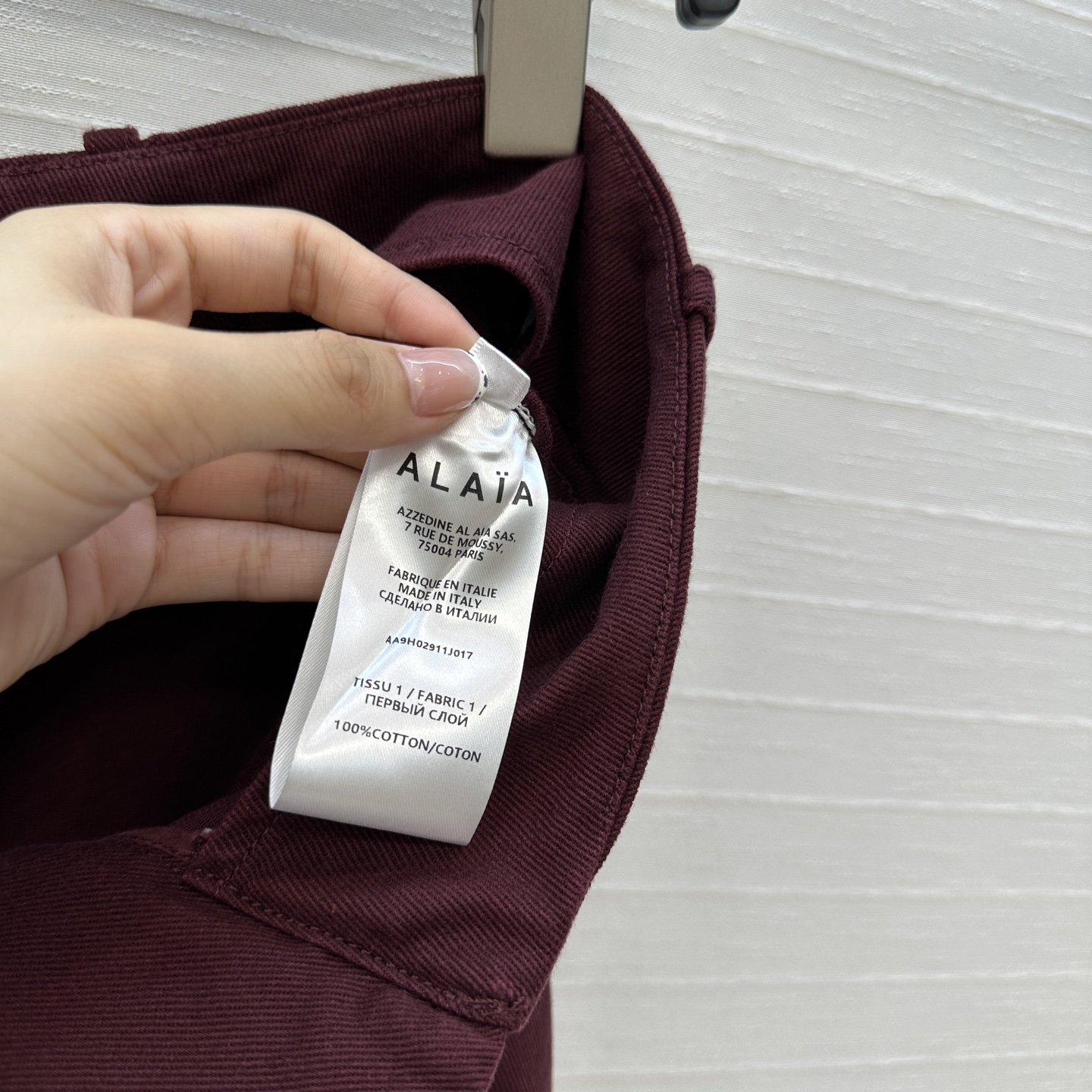 原单品质❤️定制米灰色和紫红色超好看显白🔥Alai*25新品斜贴袋圆筒工装裤！复古休闲工装风元素减龄时髦